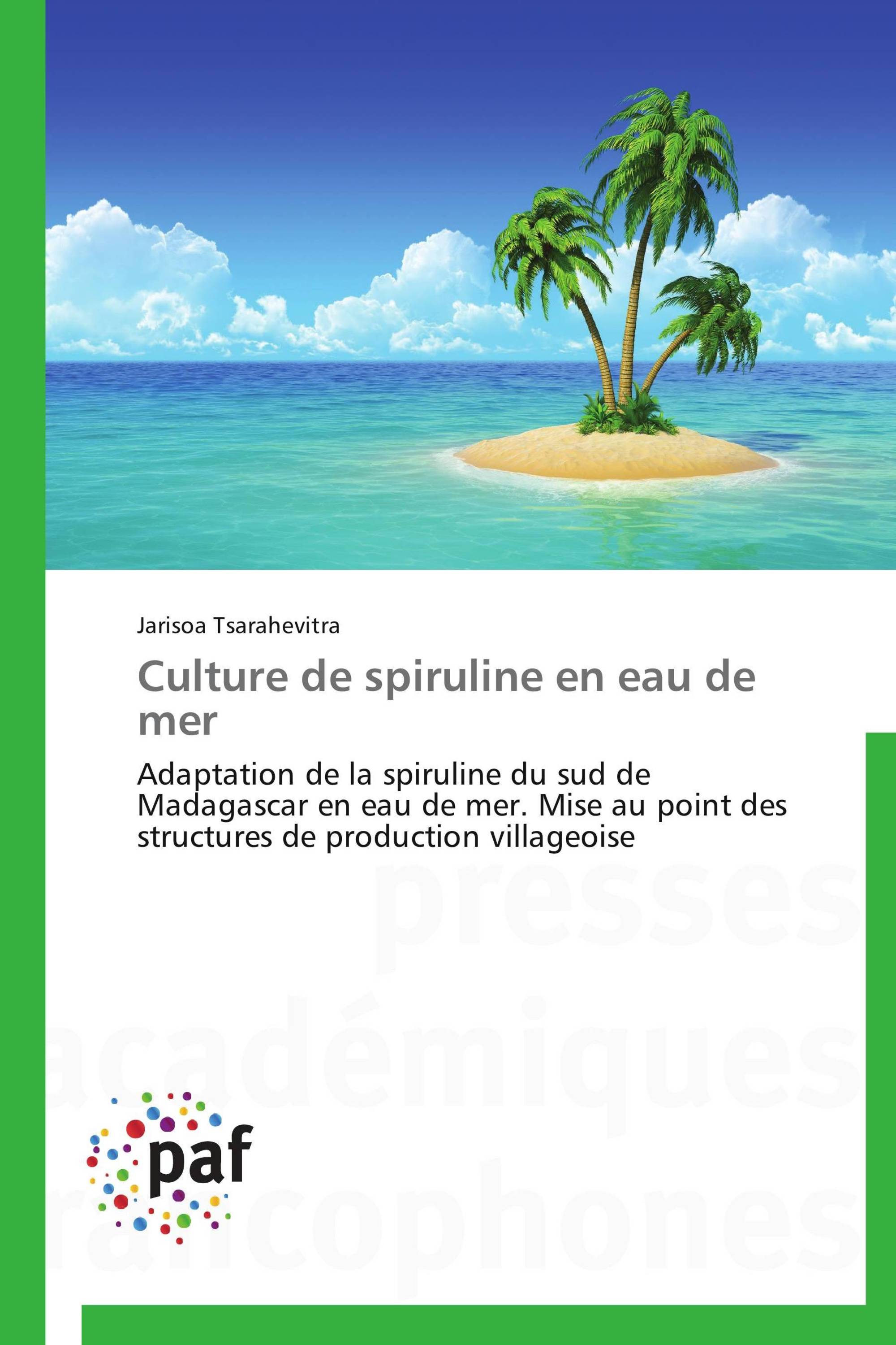 Culture de spiruline en eau de mer