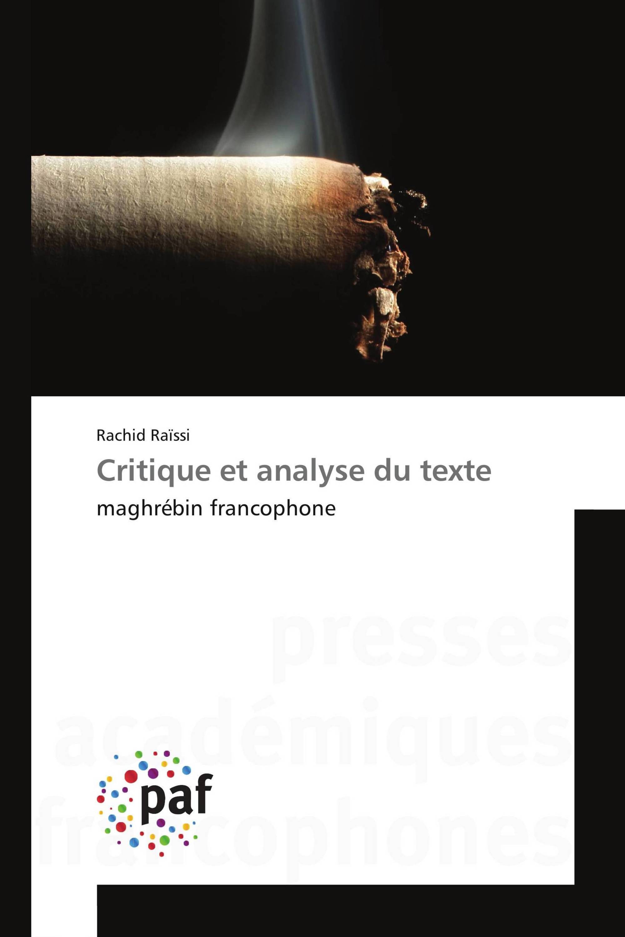 Critique et analyse du texte