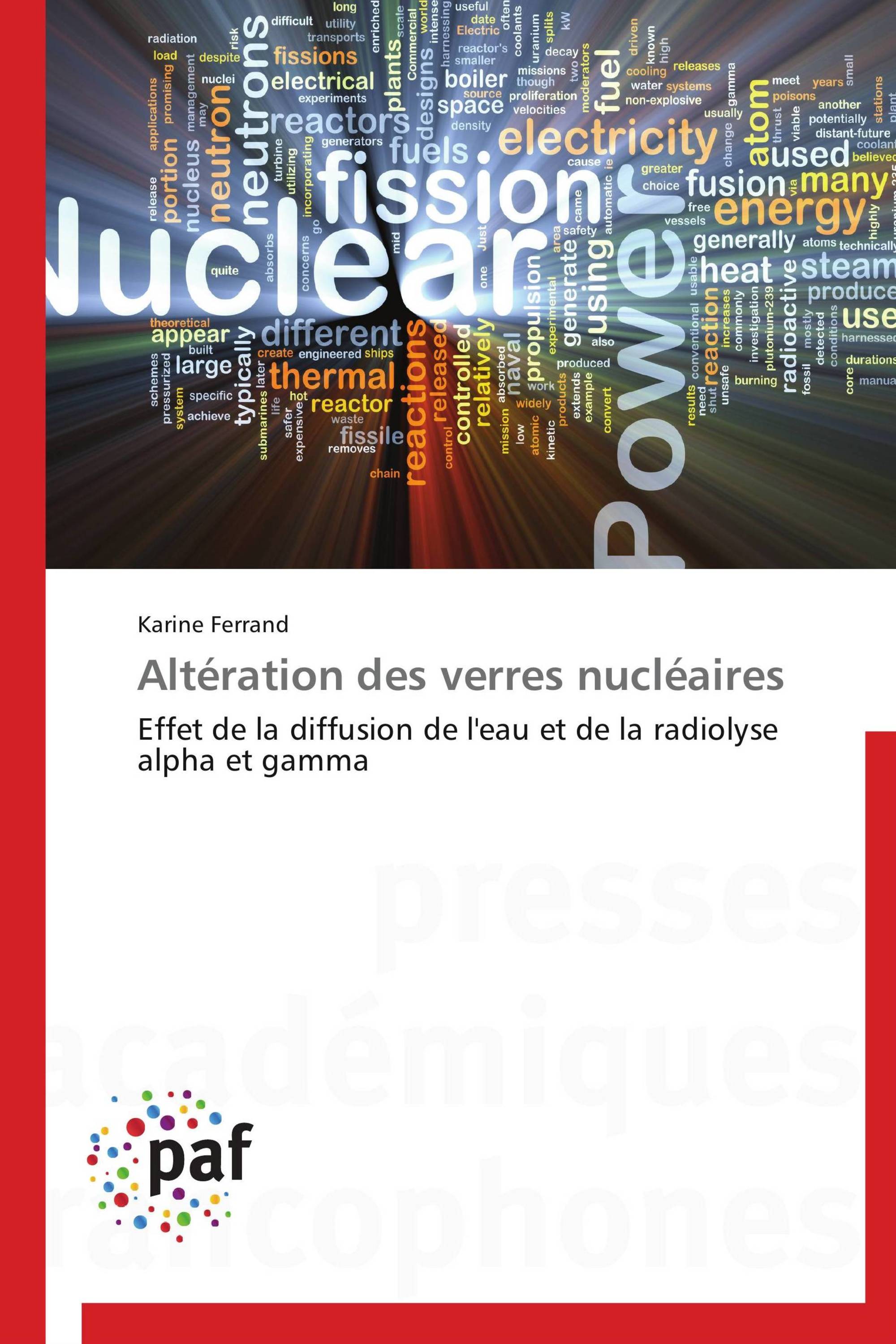 Altération des verres nucléaires