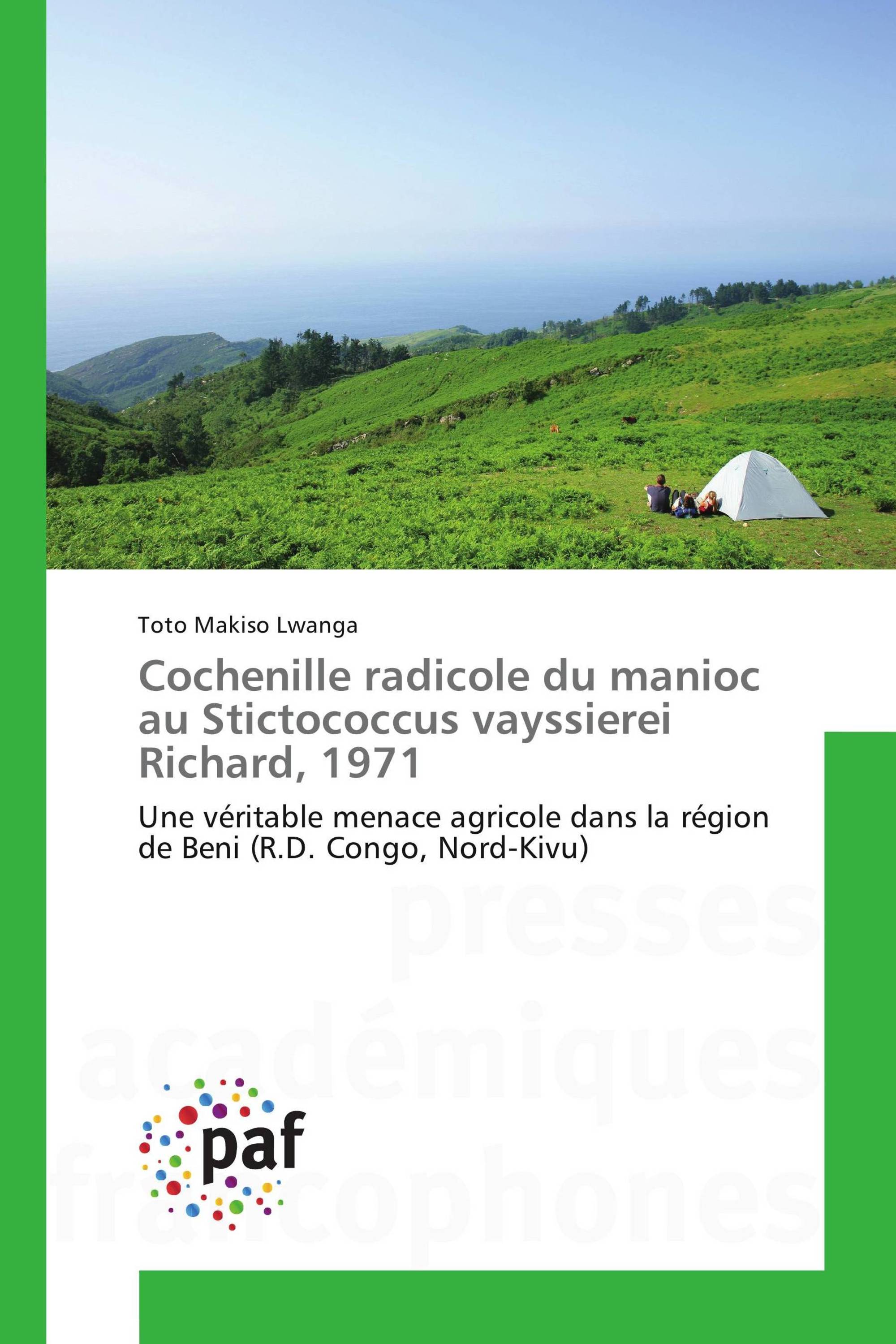 Cochenille radicole du manioc au Stictococcus vayssierei Richard, 1971