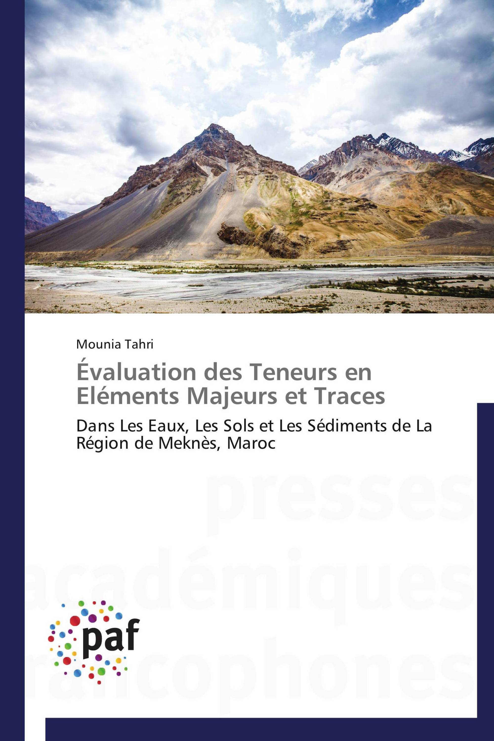 Évaluation des Teneurs en Eléments Majeurs et Traces