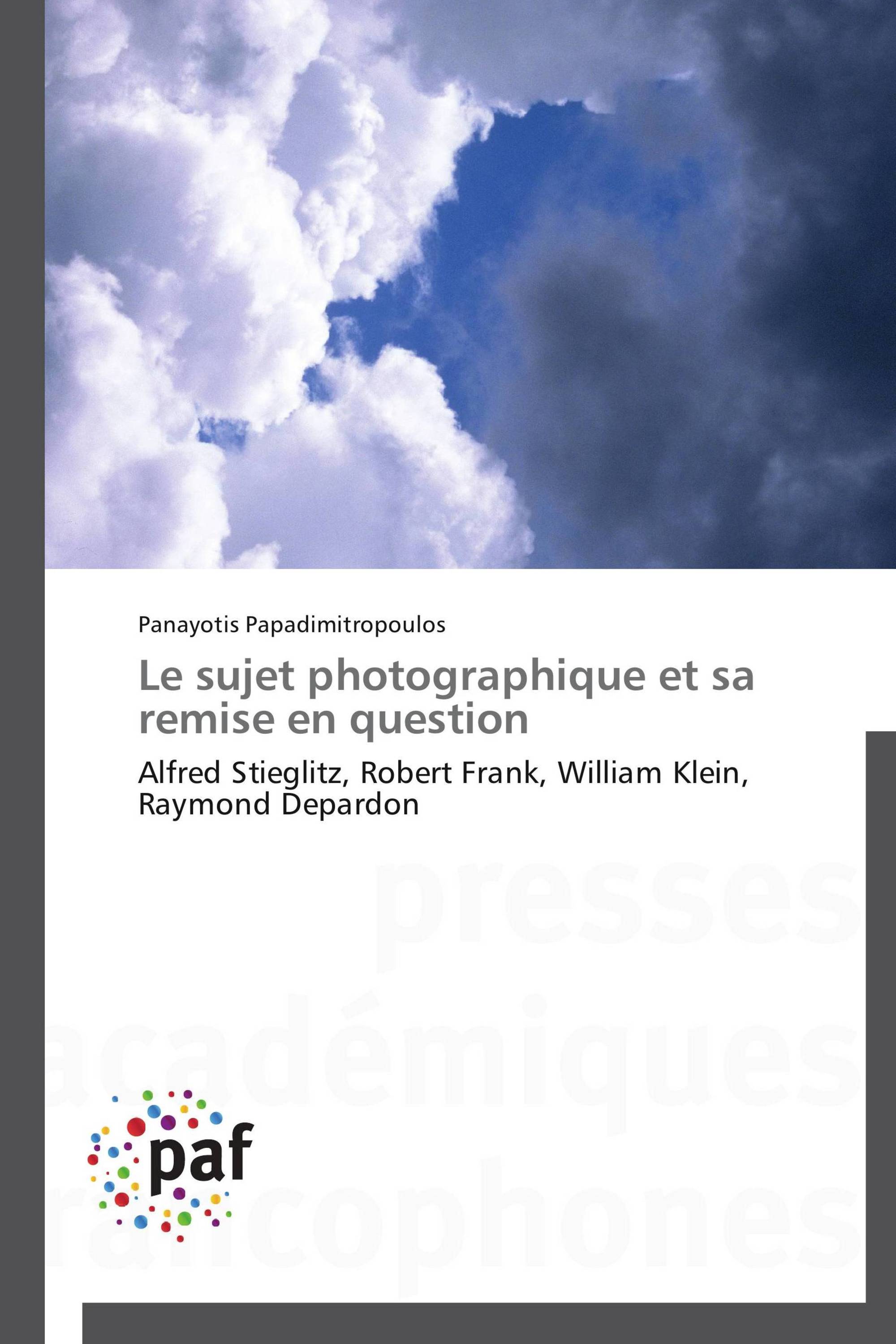 Le sujet photographique et sa remise en question