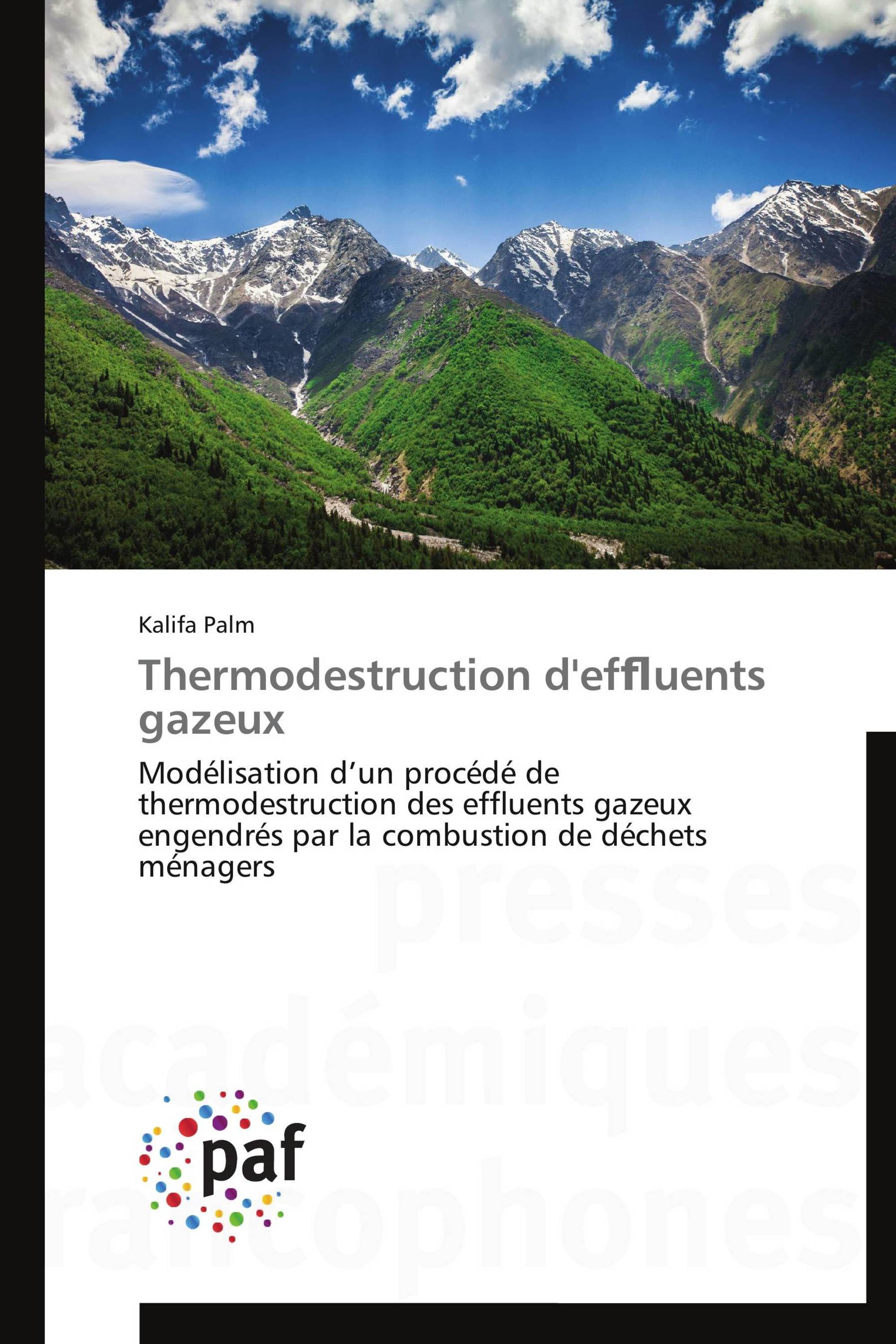 Thermodestruction d'efﬂuents gazeux