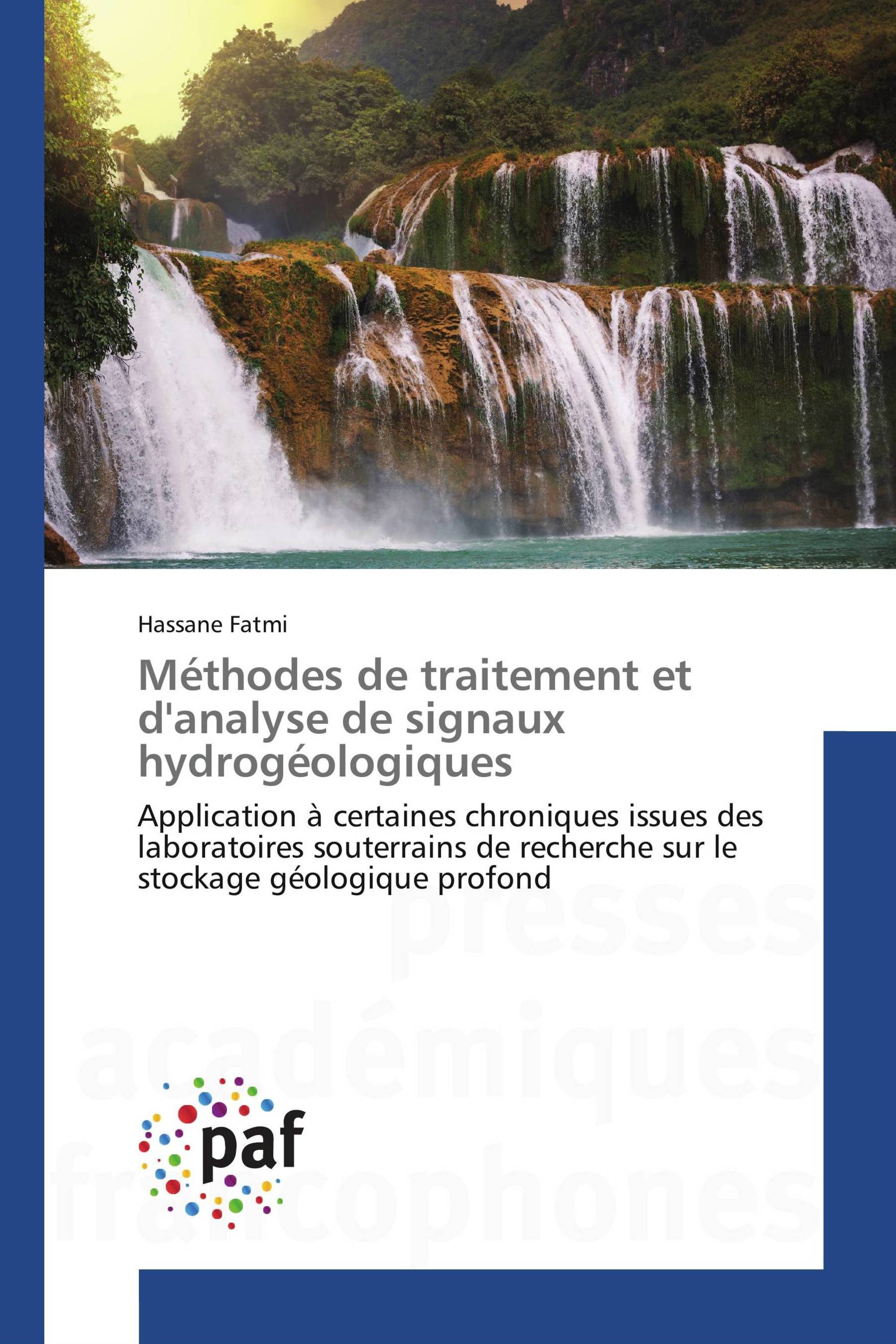 Méthodes de traitement et d'analyse de signaux hydrogéologiques