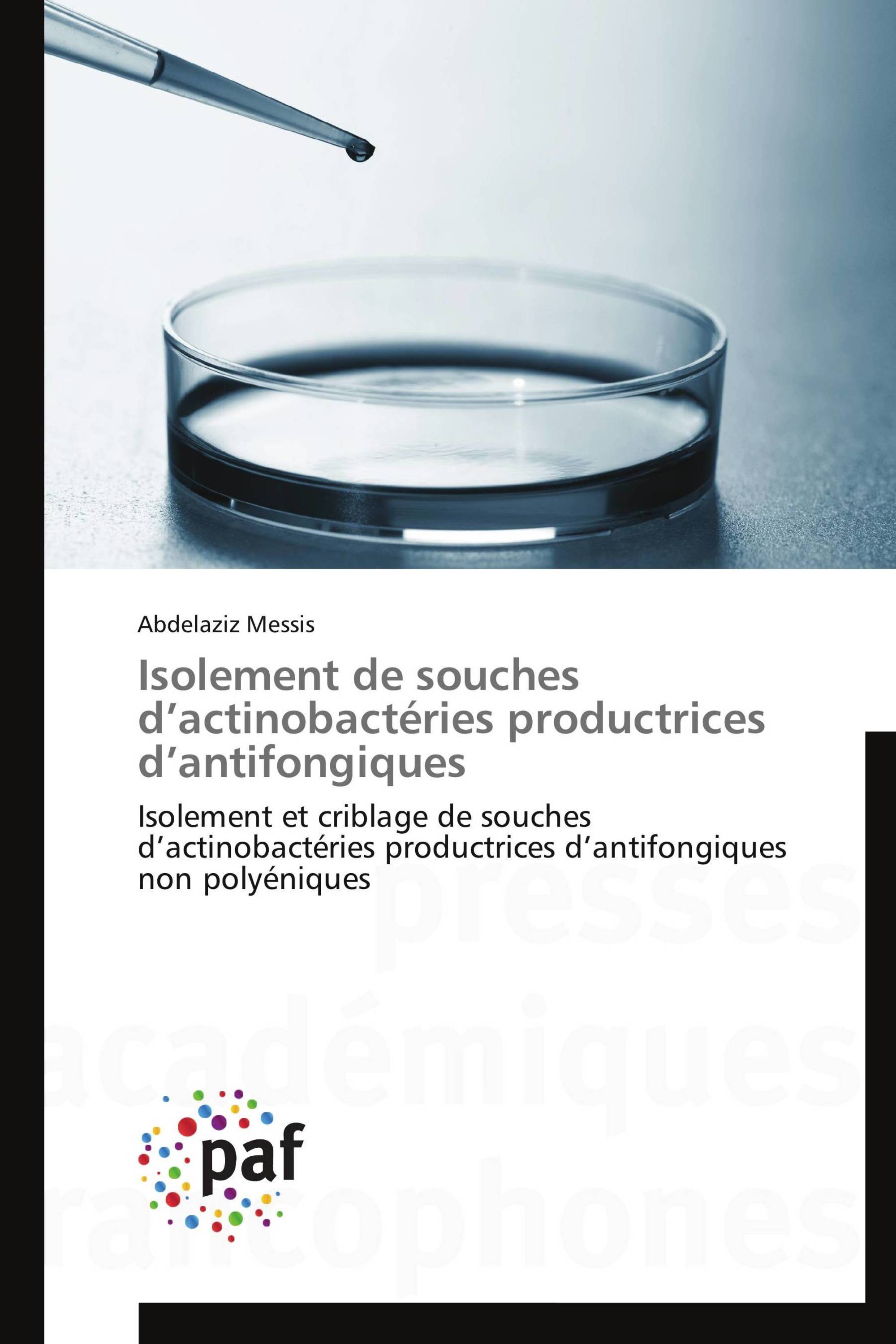 Isolement de souches d’actinobactéries productrices d’antifongiques