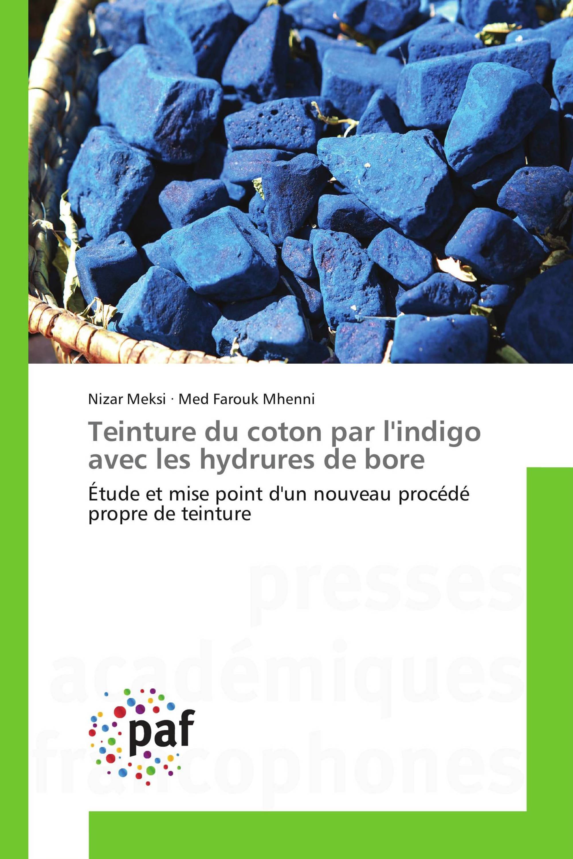 Teinture du coton par l'indigo avec les hydrures de bore