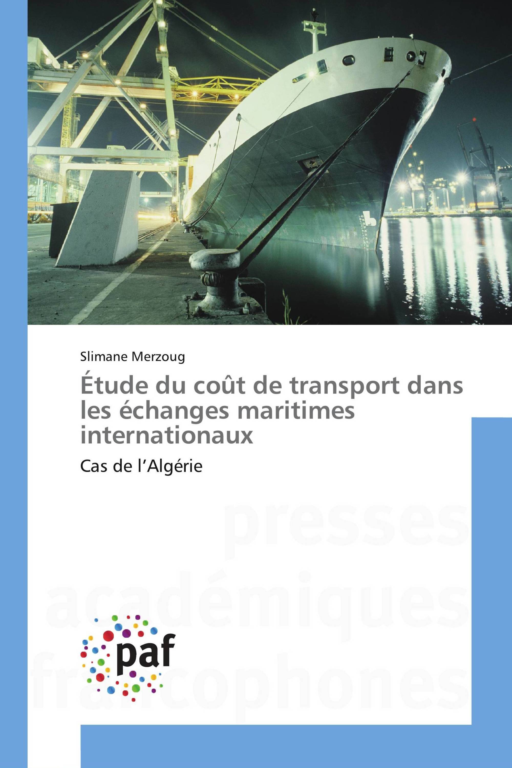 Étude du coût de transport dans les échanges maritimes internationaux