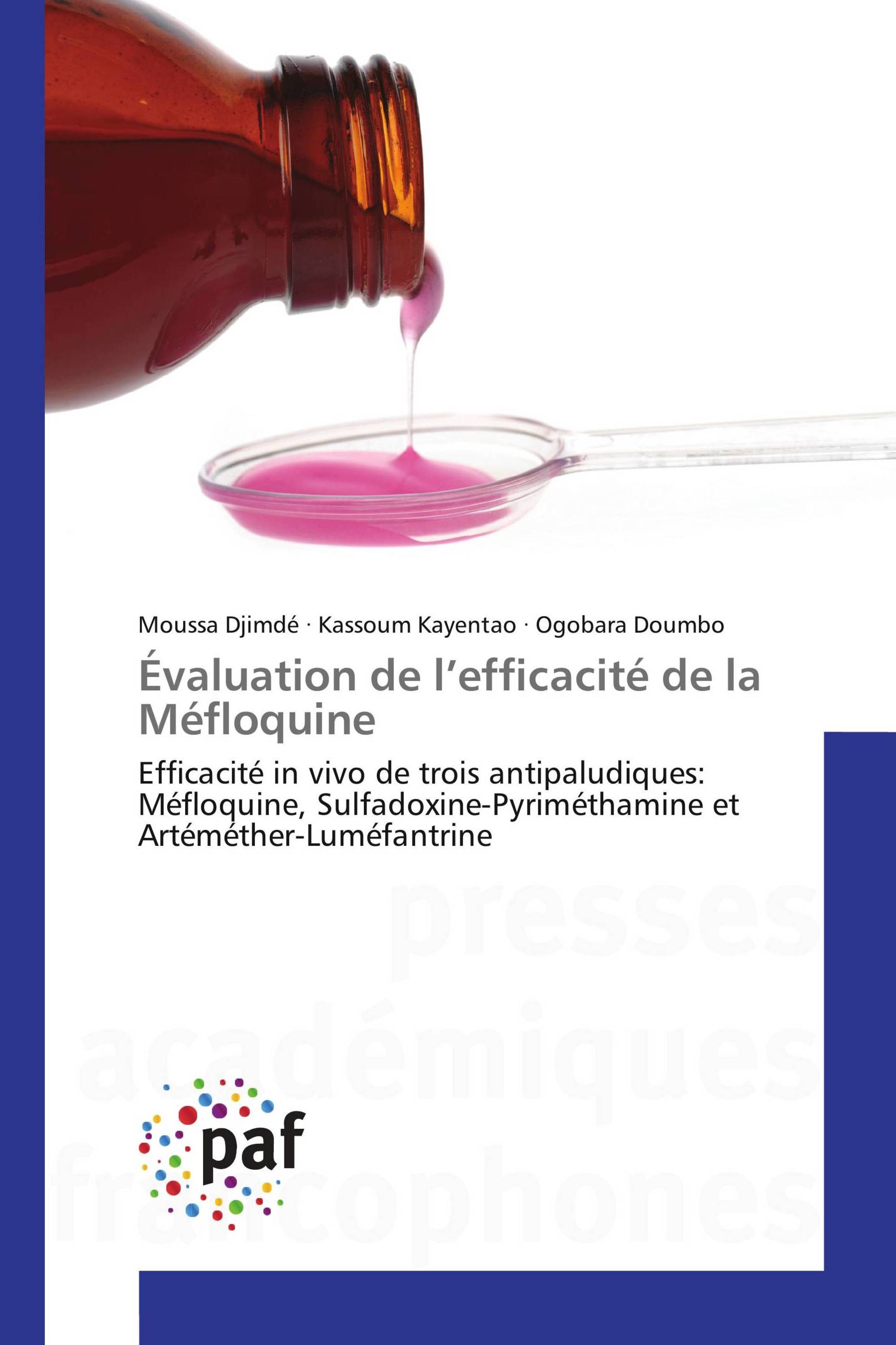 Évaluation de l’efficacité de la Méfloquine