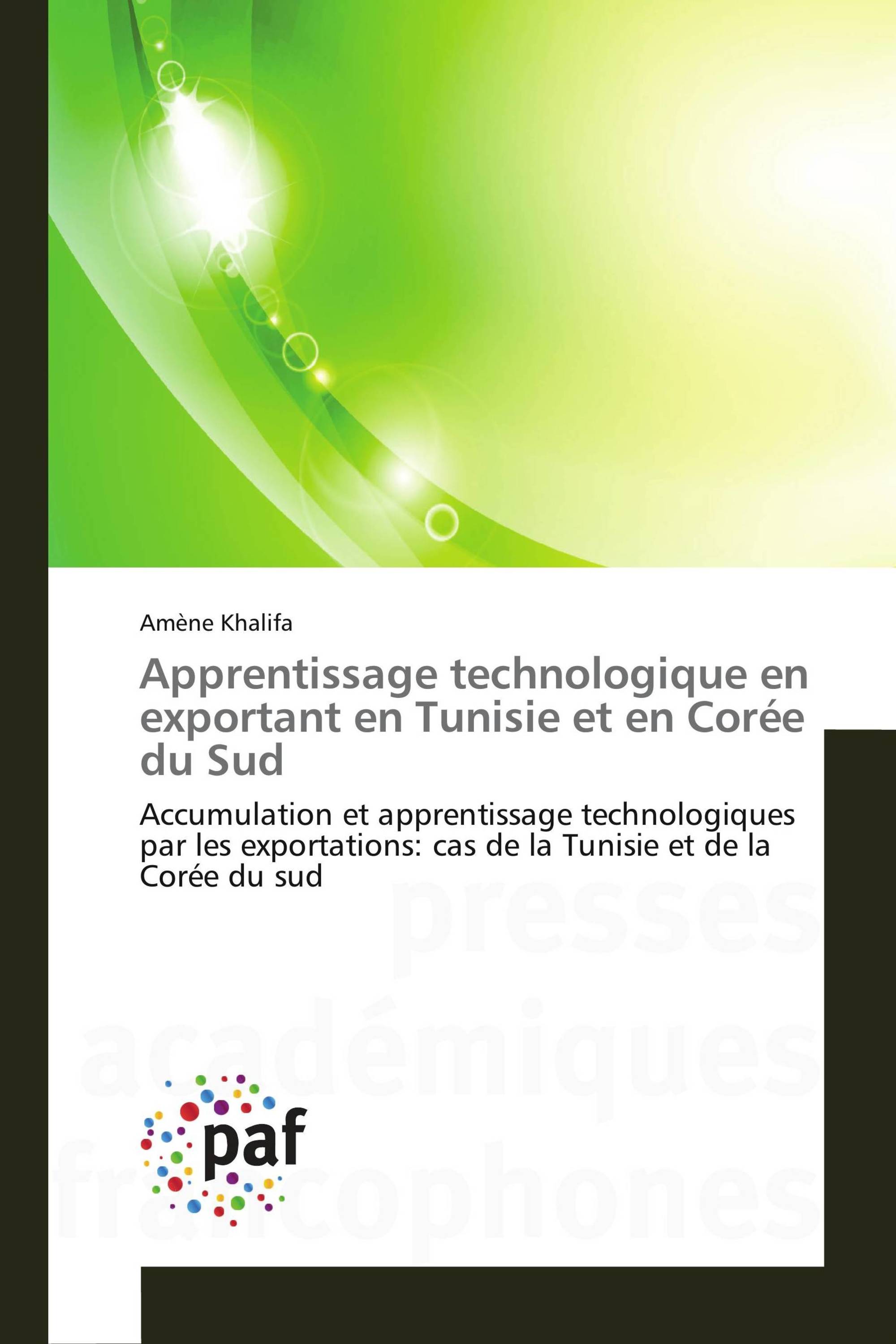 Apprentissage technologique en exportant en Tunisie et en Corée du Sud