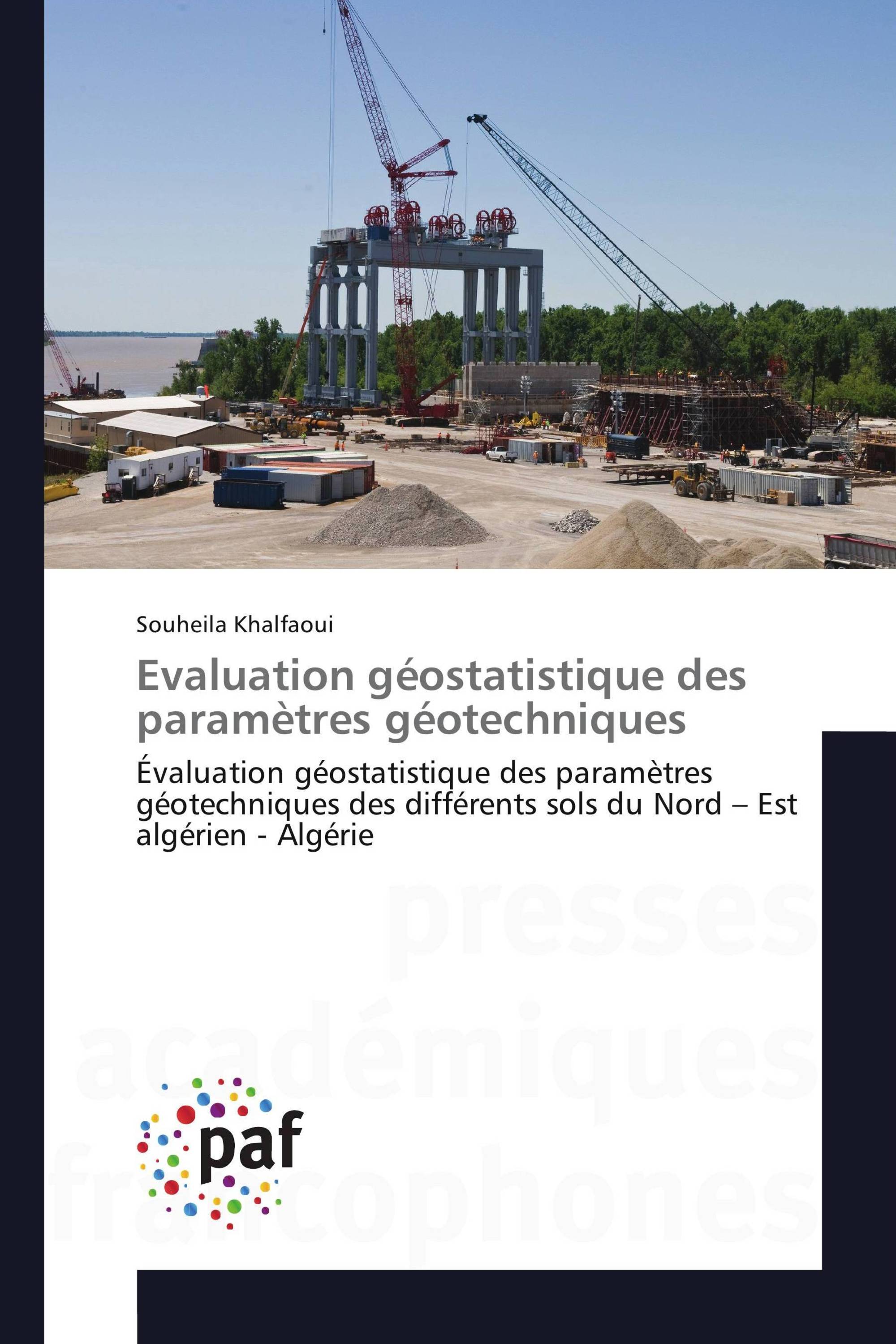 Evaluation géostatistique des paramètres géotechniques