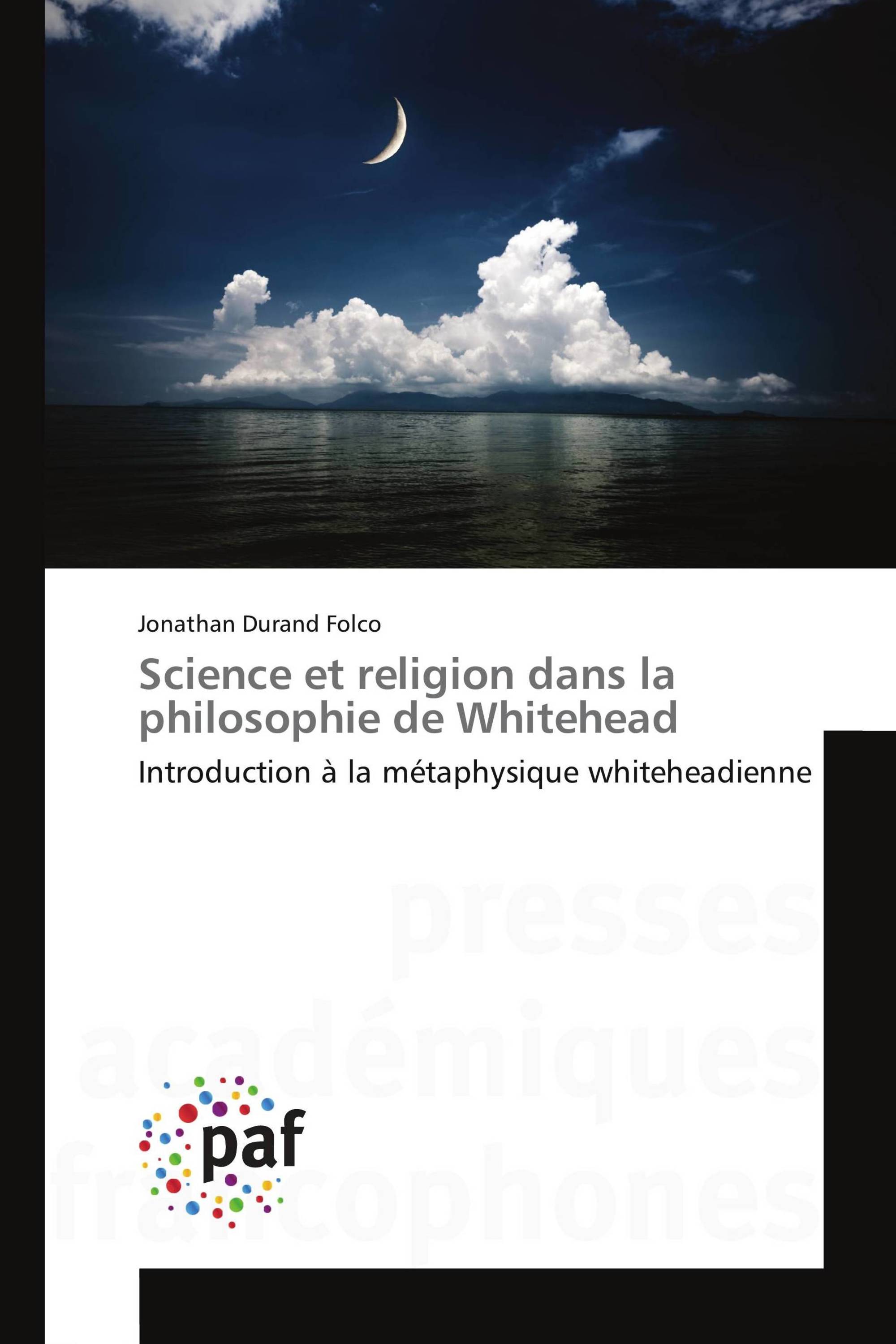 Science et religion dans la philosophie de Whitehead