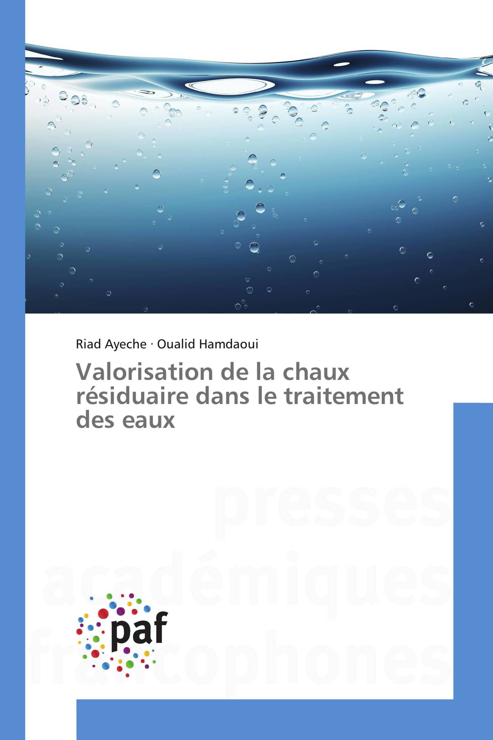 Valorisation de la chaux résiduaire dans le traitement des eaux