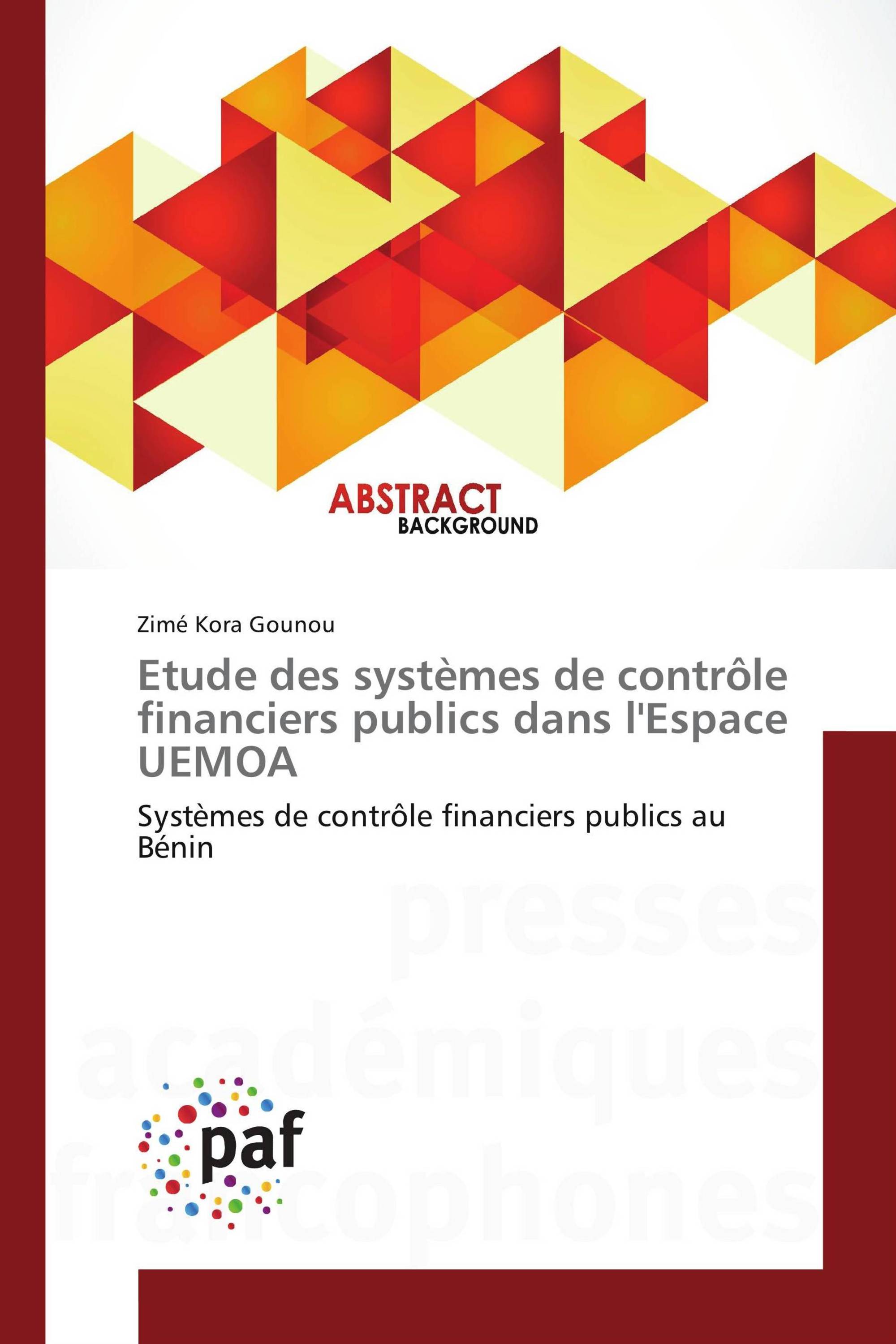 Etude des systèmes de contrôle financiers publics dans l'Espace UEMOA