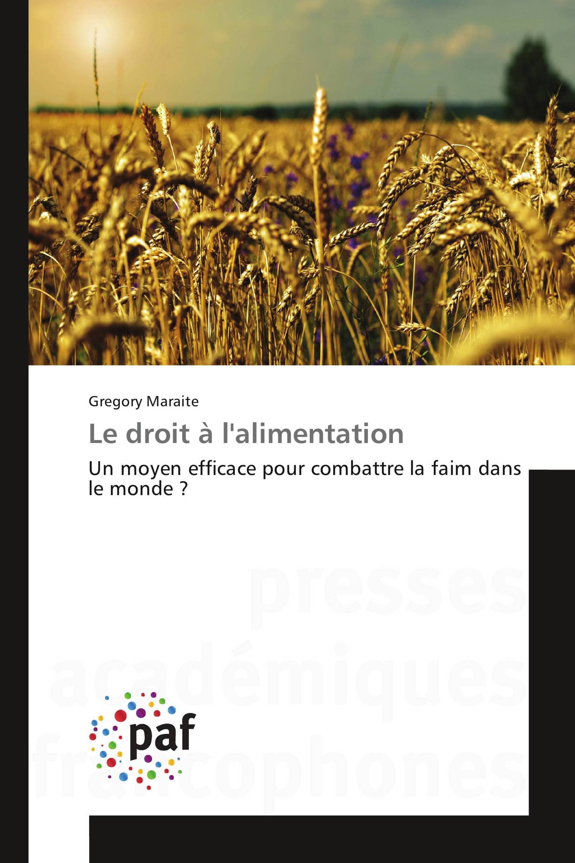 Le droit à l'alimentation