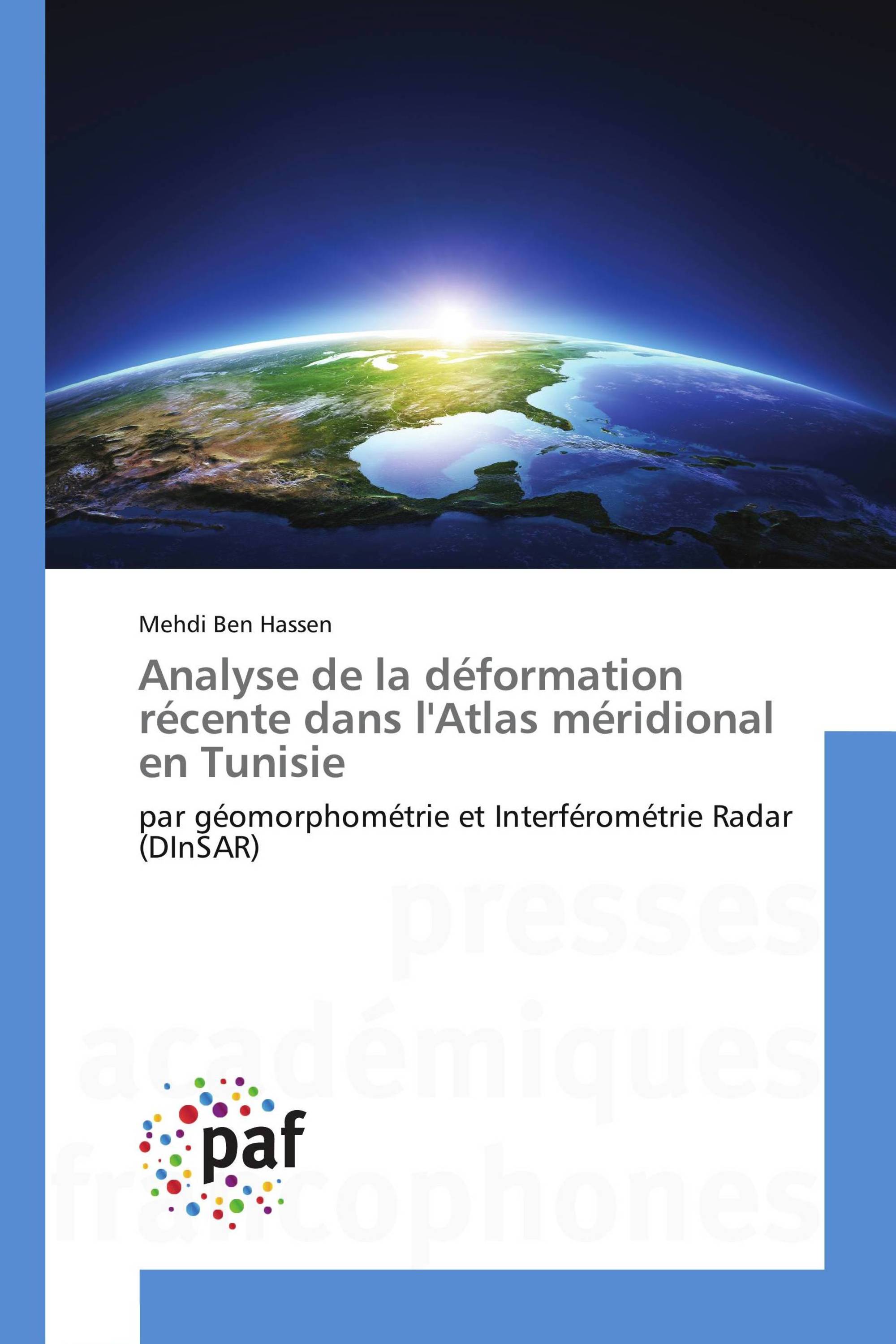 Analyse de la déformation récente dans l'Atlas méridional en Tunisie