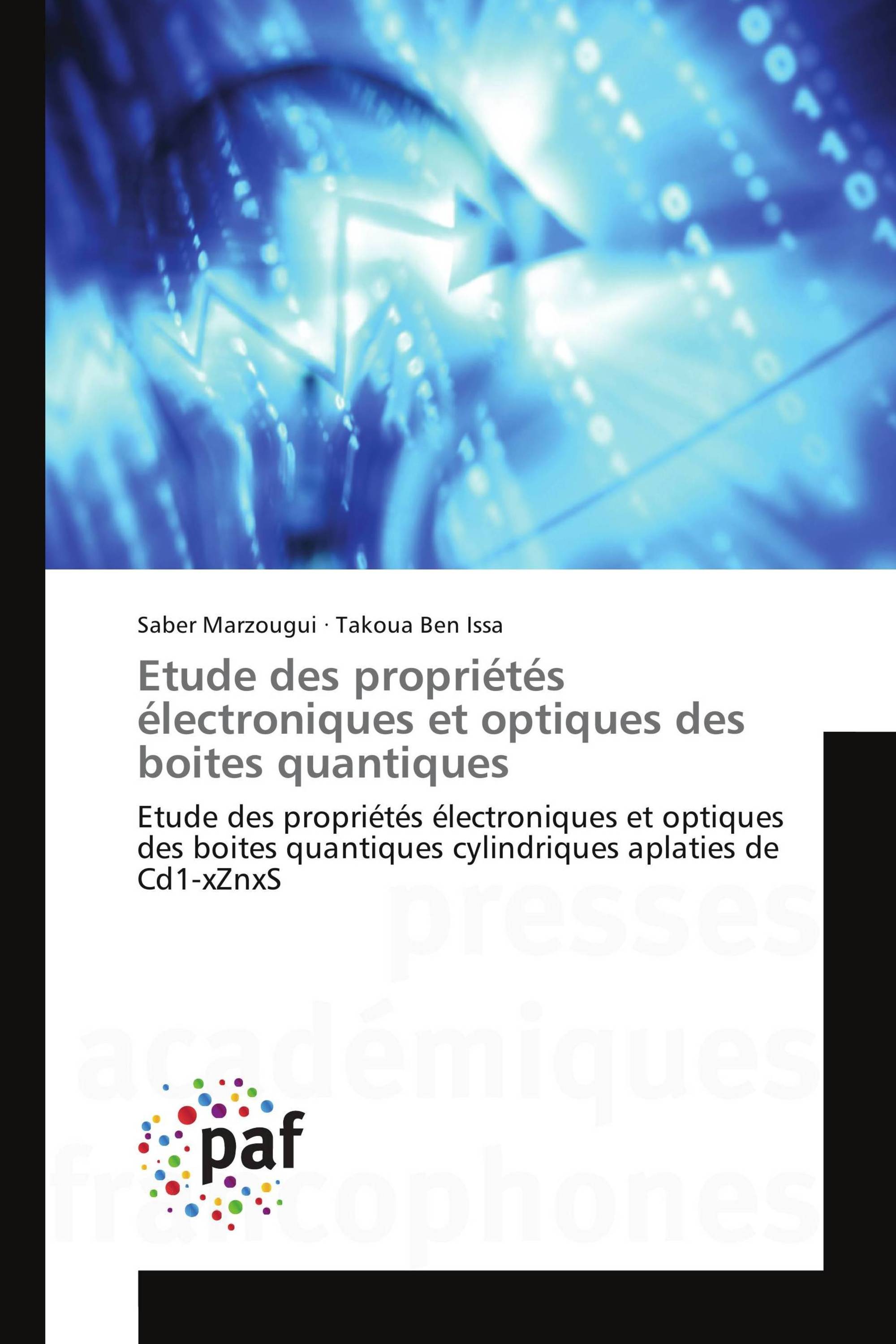 Etude des propriétés électroniques et optiques des boites quantiques