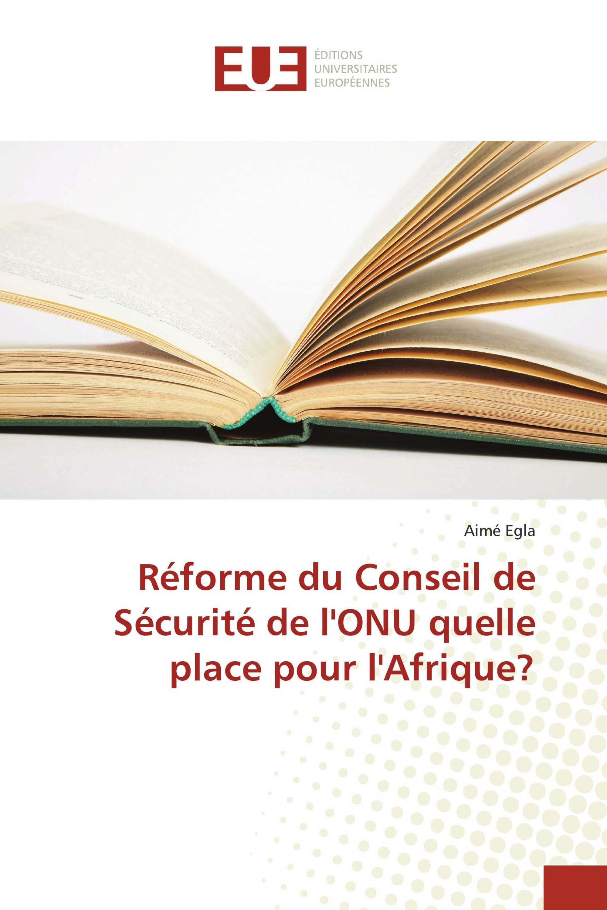 Réforme du Conseil de Sécurité de l'ONU quelle place pour l'Afrique?