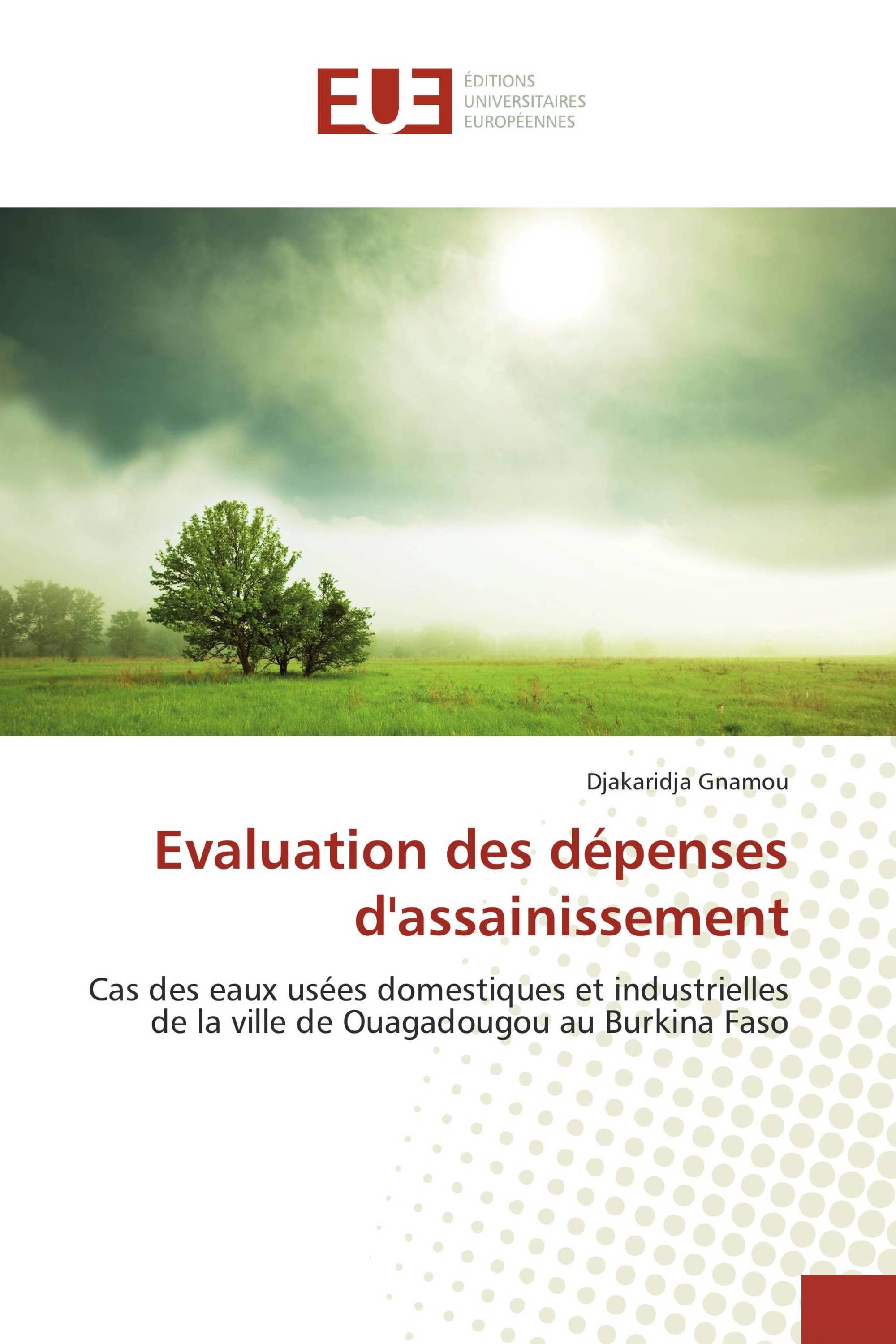 Evaluation des dépenses d'assainissement