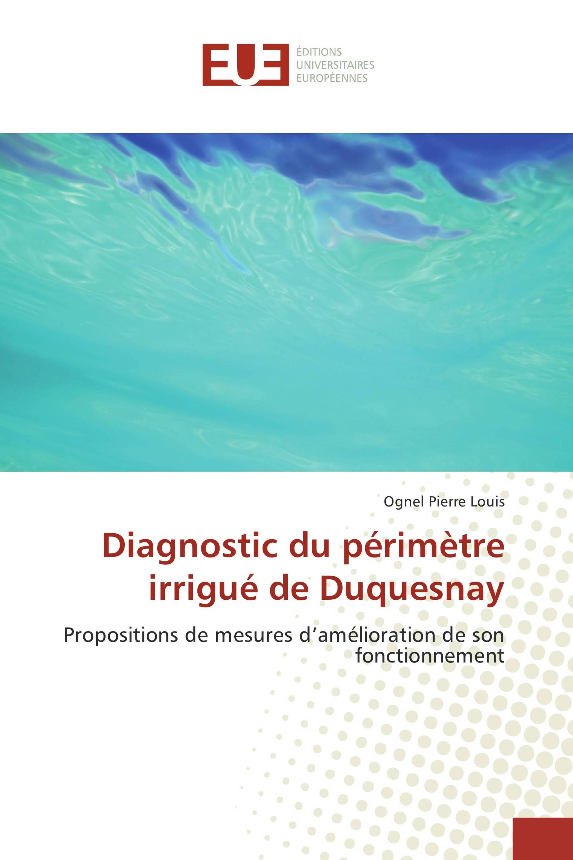 Diagnostic du périmètre irrigué de Duquesnay