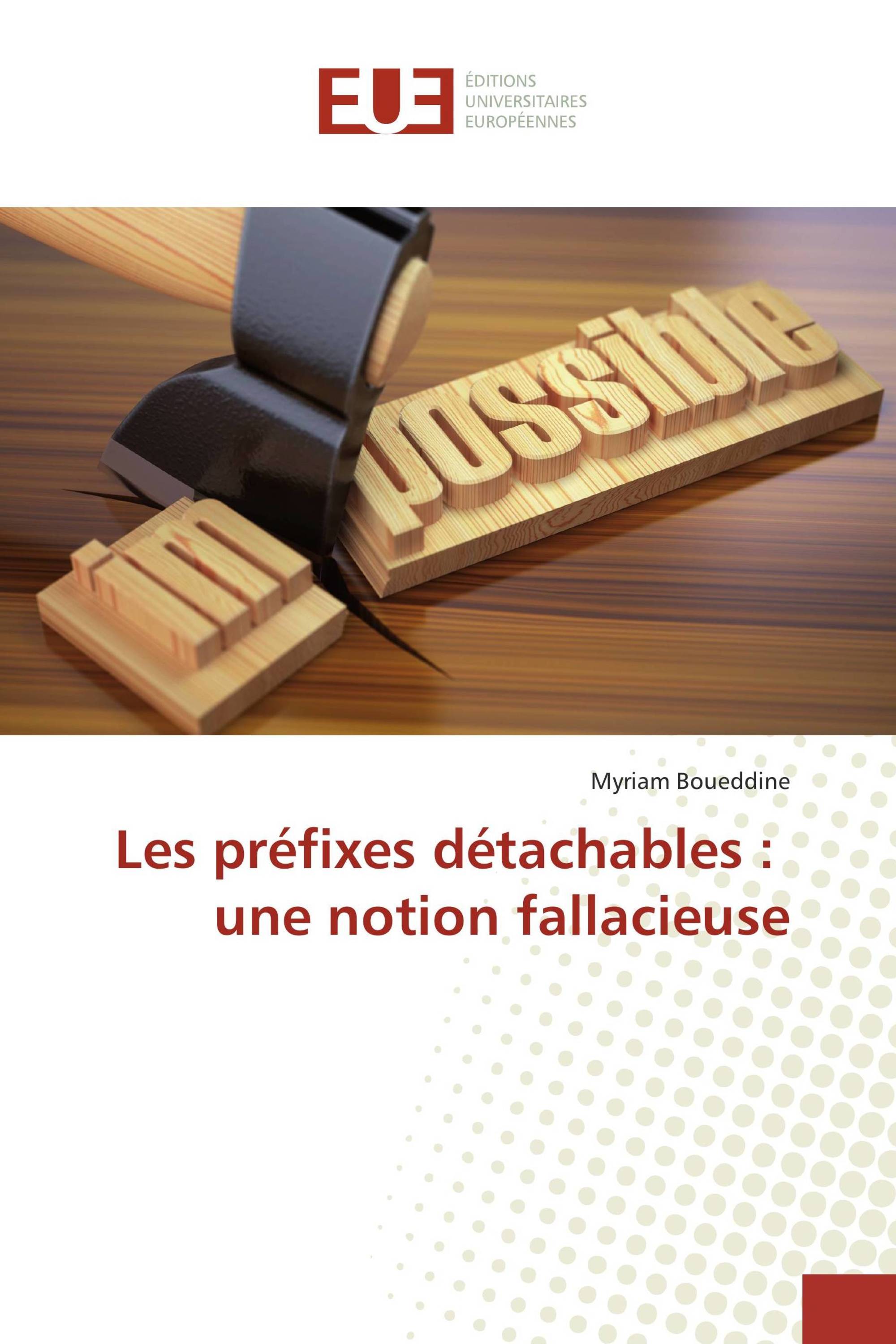 Les préfixes détachables : une notion fallacieuse