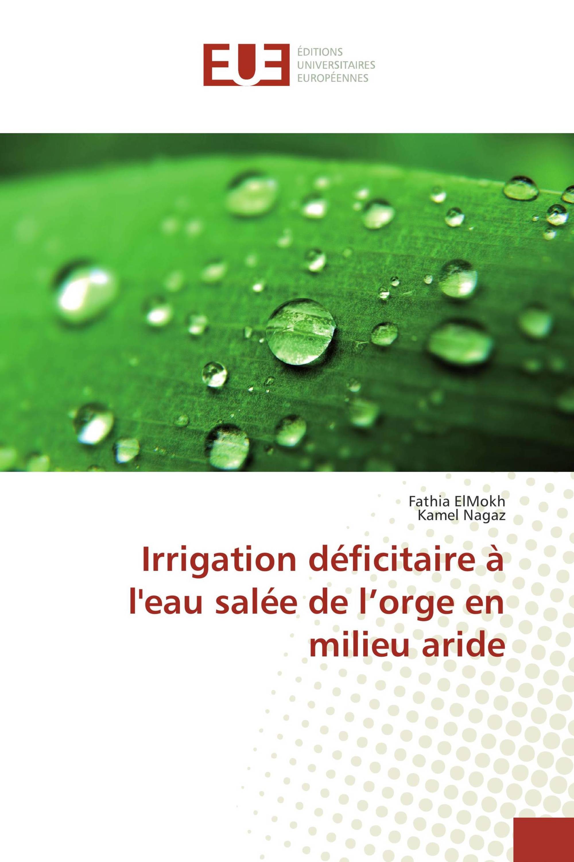 Irrigation déficitaire à l'eau salée de l’orge en milieu aride