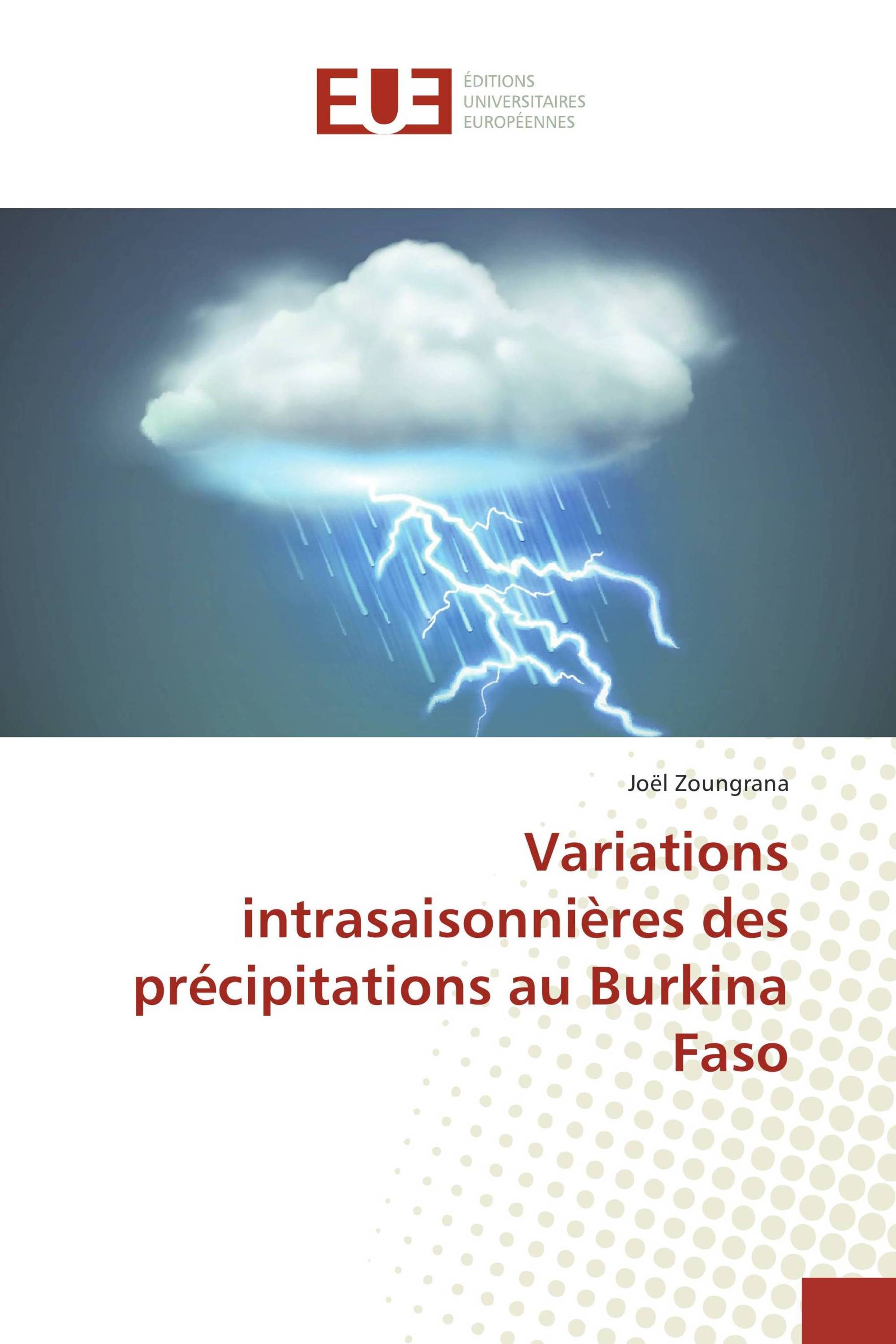 Variations intrasaisonnières des précipitations au Burkina Faso