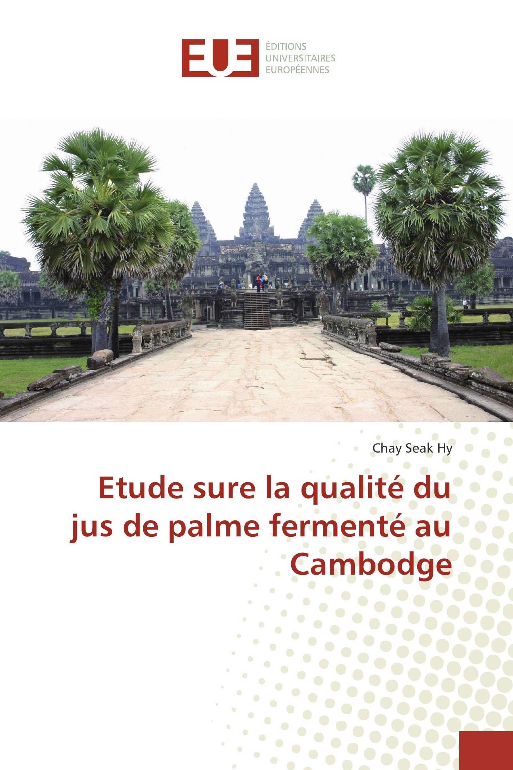 Etude sure la qualité du jus de palme fermenté au Cambodge