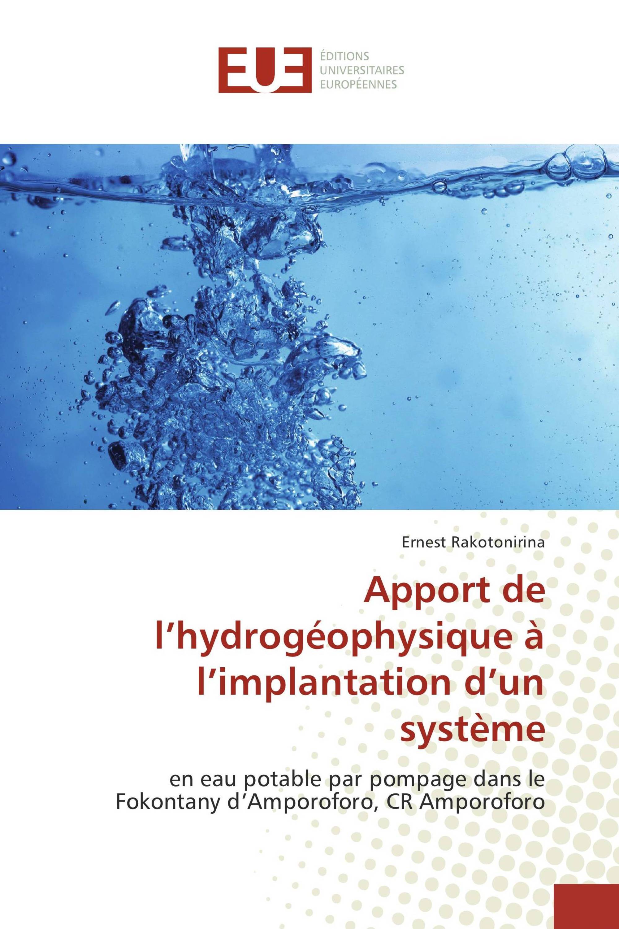 Apport de l’hydrogéophysique à l’implantation d’un système