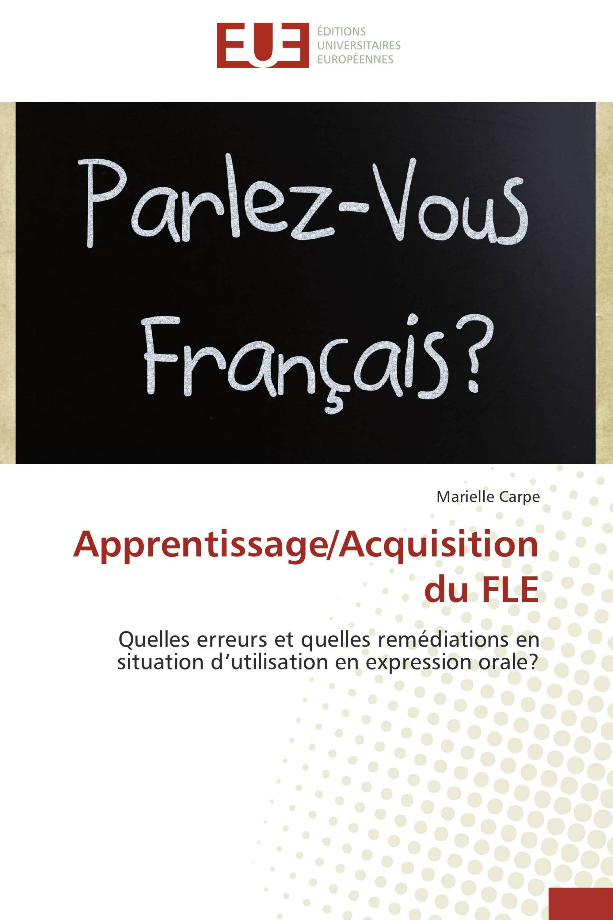 Apprentissage/Acquisition du FLE