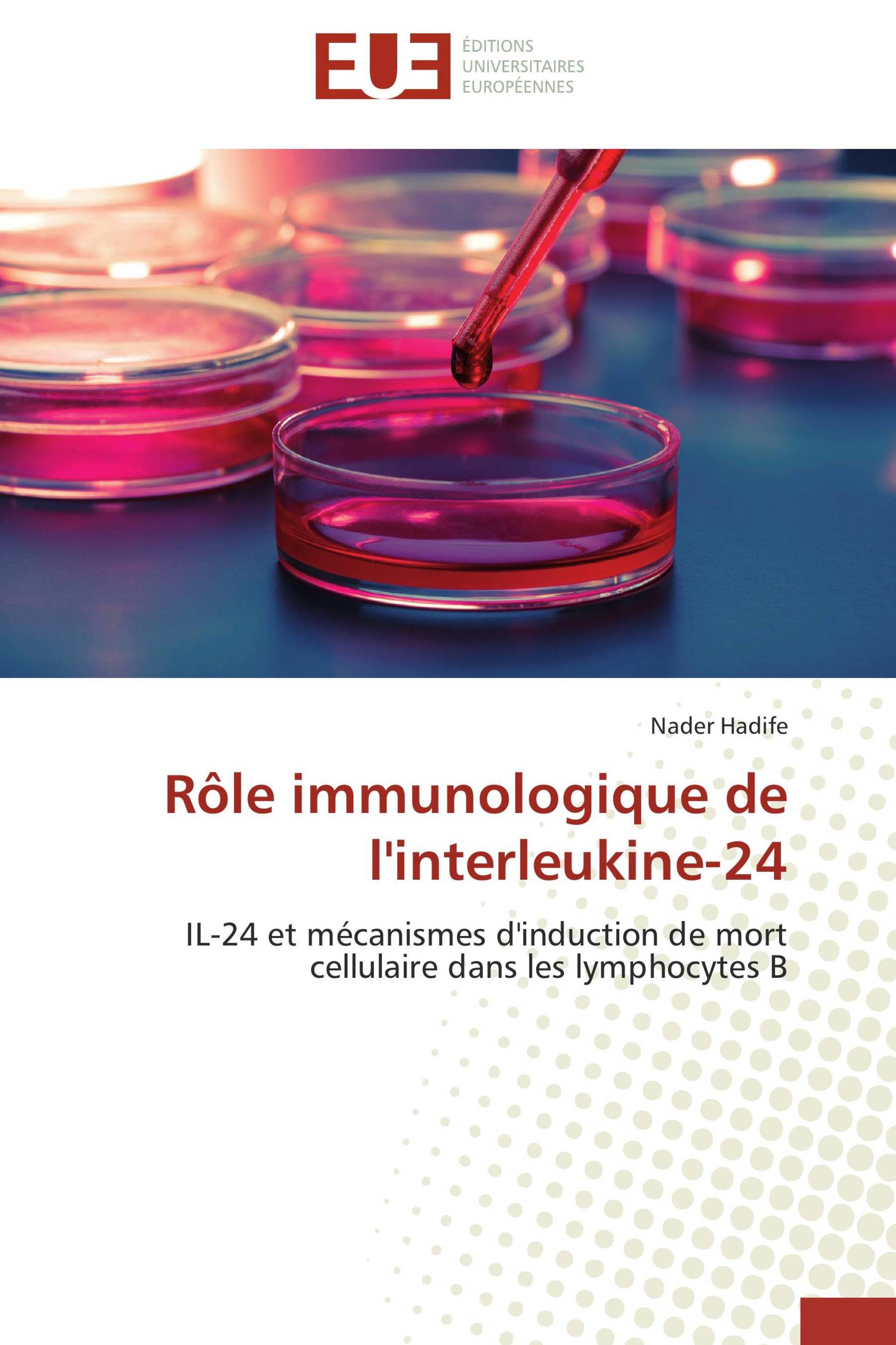 Rôle immunologique de l'interleukine-24