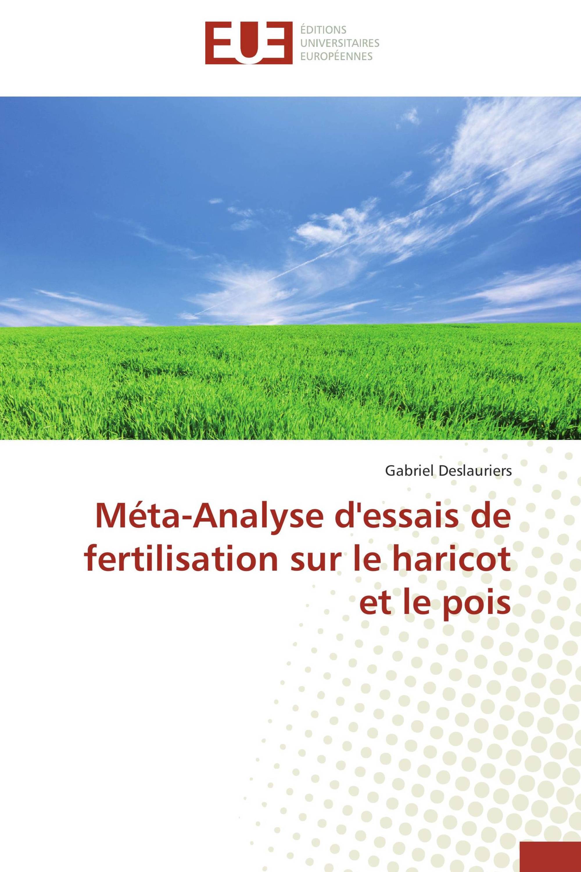 Méta-Analyse d'essais de fertilisation sur le haricot et le pois