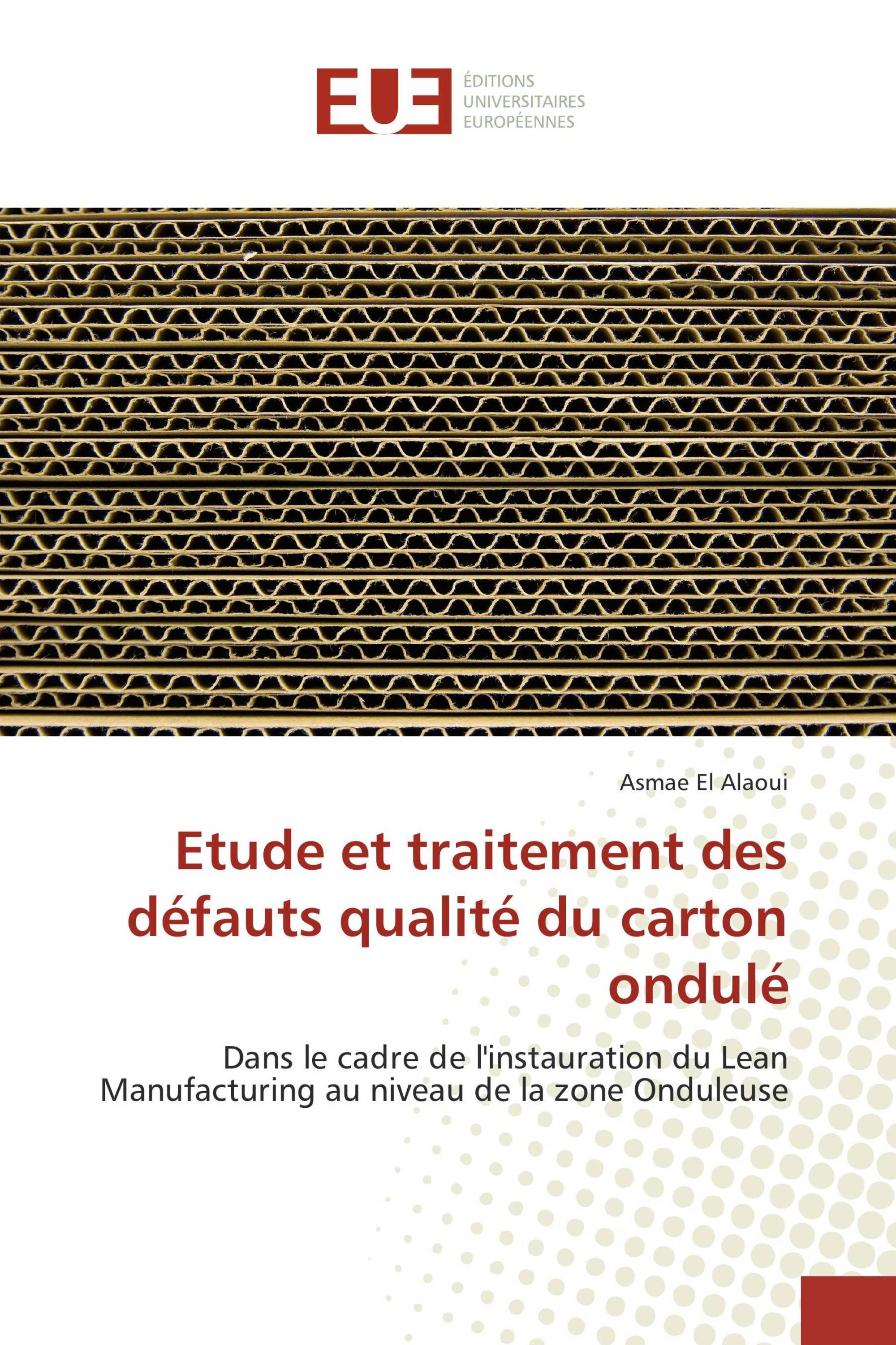 Etude et traitement des défauts qualité du carton ondulé