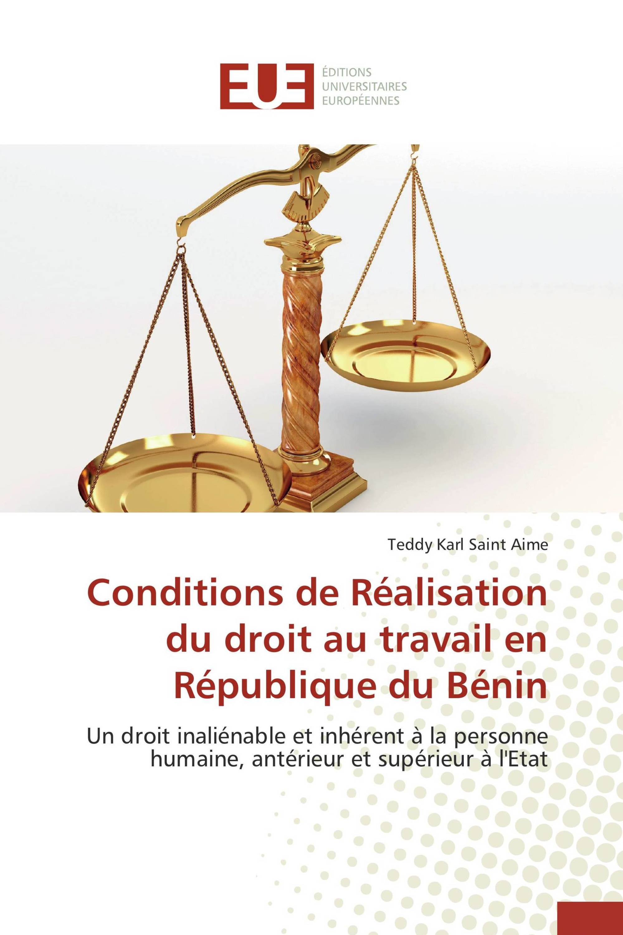 Conditions de Réalisation du droit au travail en République du Bénin