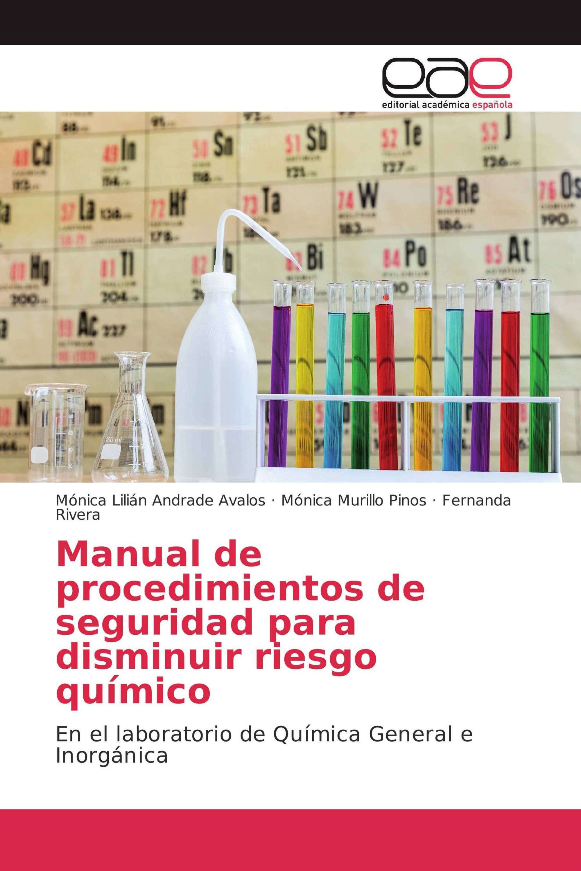 Manual de procedimientos de seguridad para disminuir riesgo químico