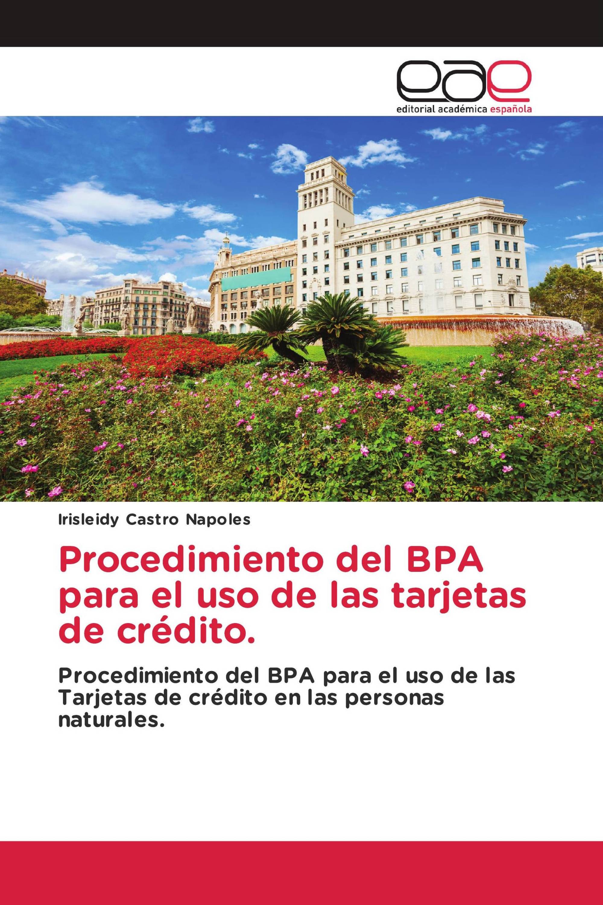 Procedimiento del BPA para el uso de las tarjetas de crédito.