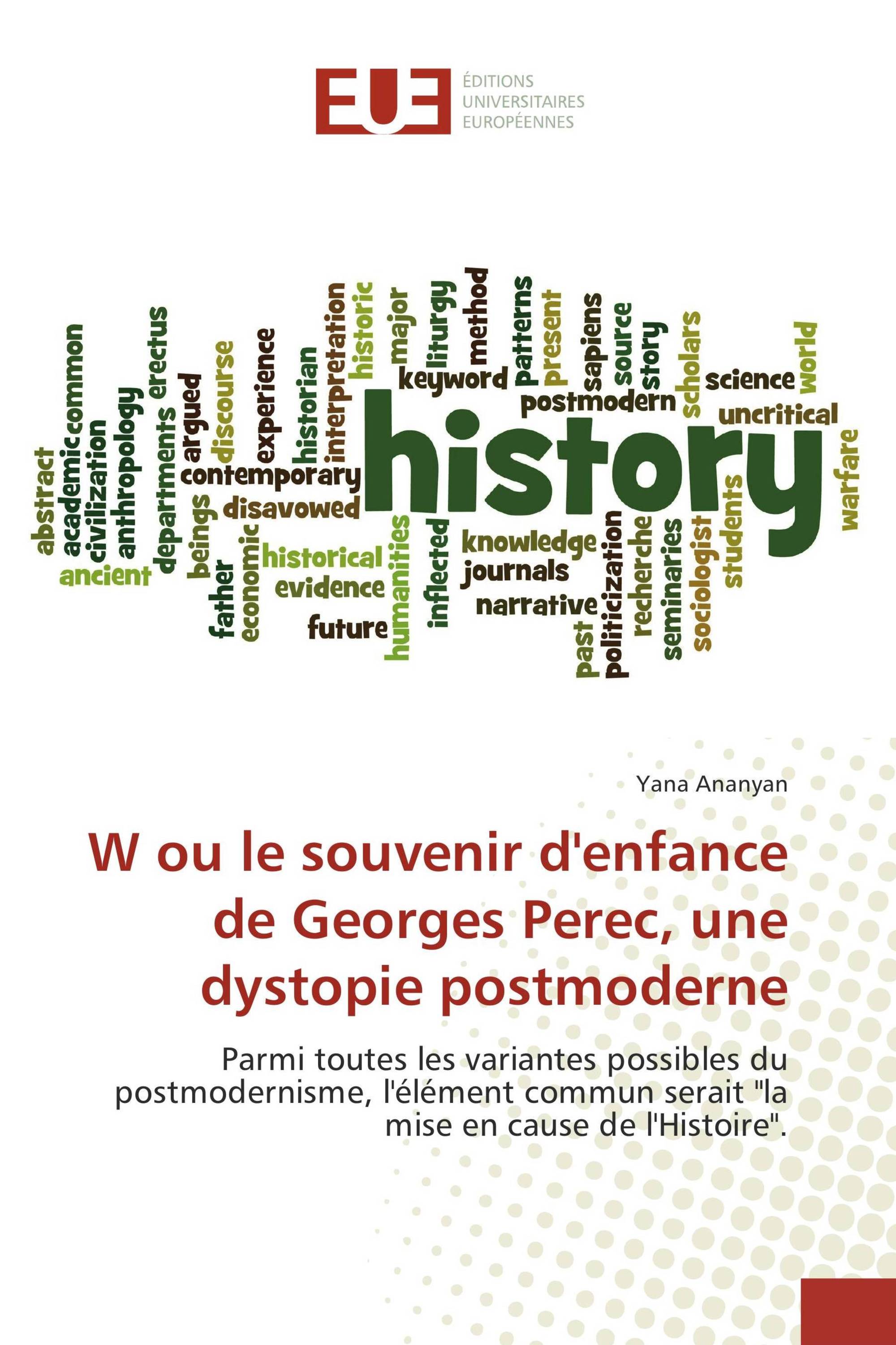 W ou le souvenir d'enfance de Georges Perec, une dystopie postmoderne