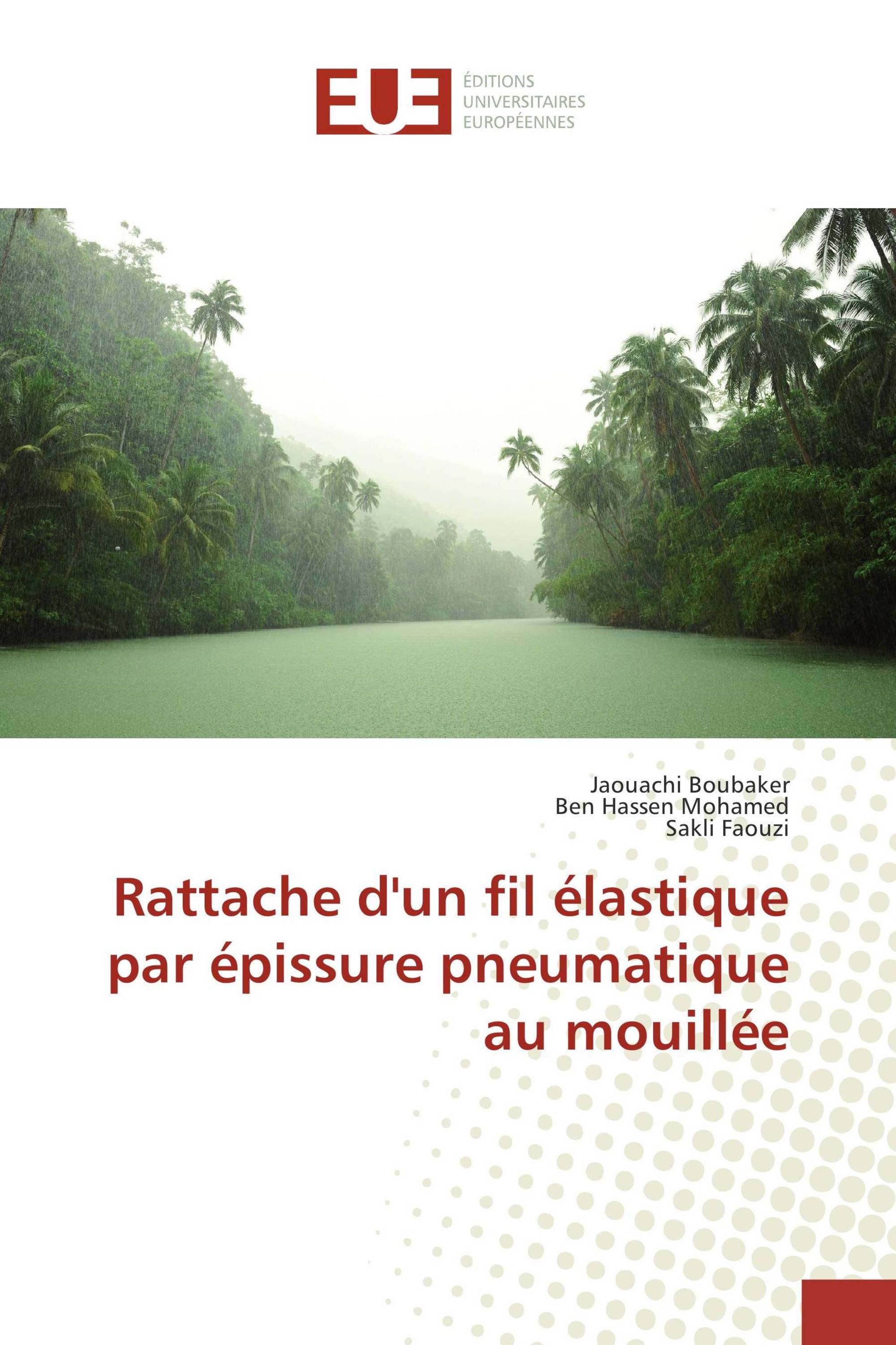 Rattache d'un fil élastique par épissure pneumatique au mouillée