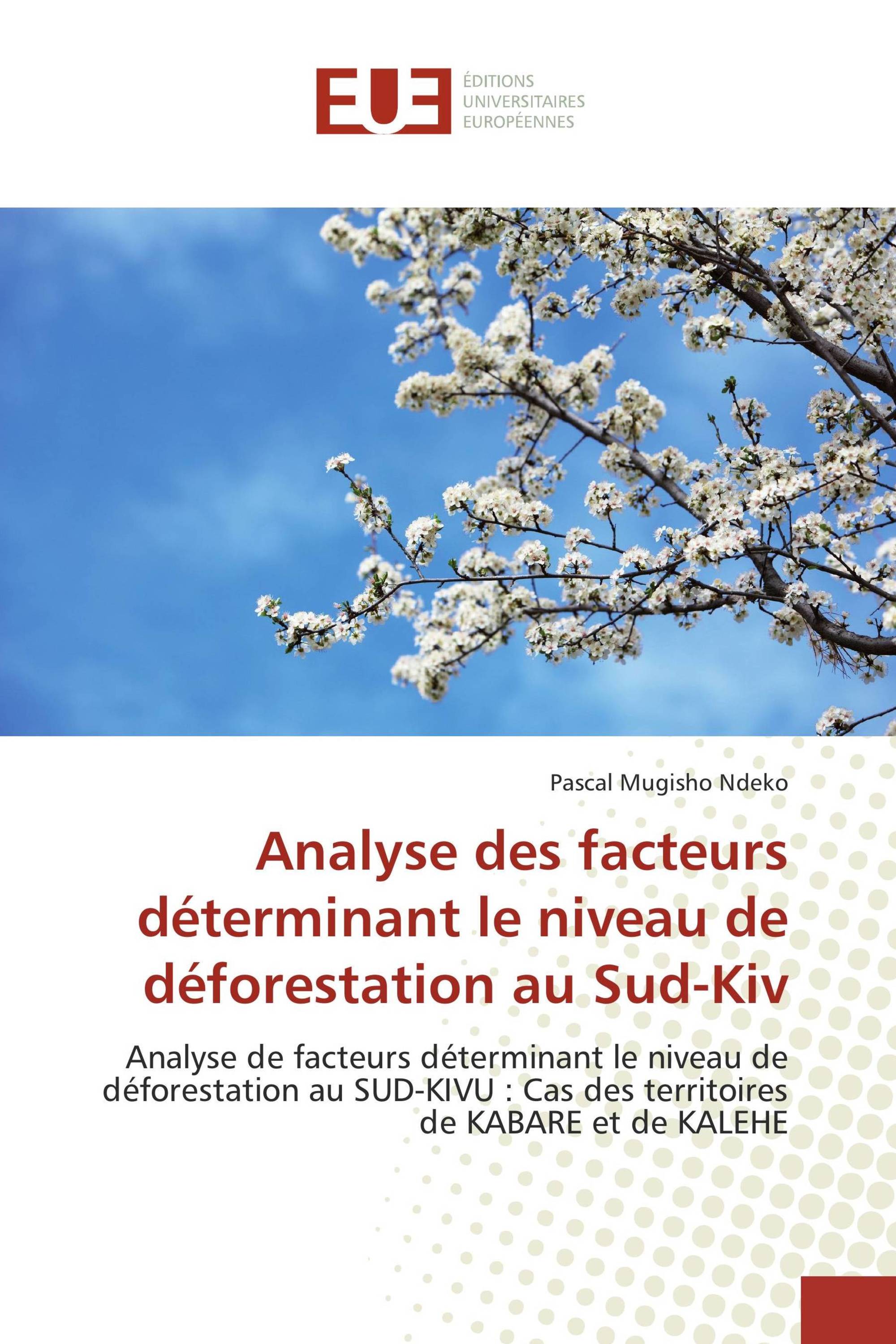 Analyse des facteurs déterminant le niveau de déforestation au Sud-Kiv