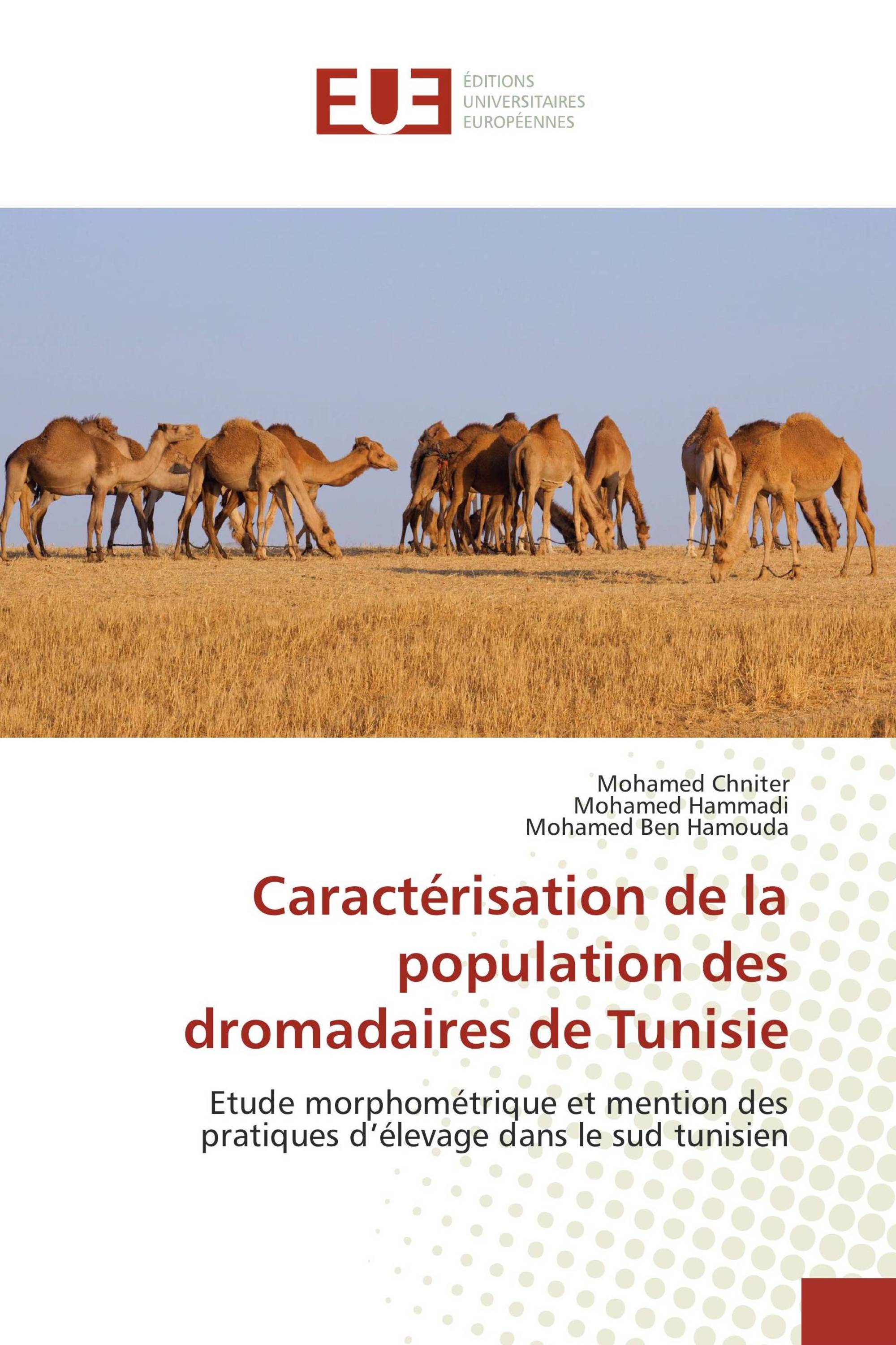 Caractérisation de la population des dromadaires de Tunisie