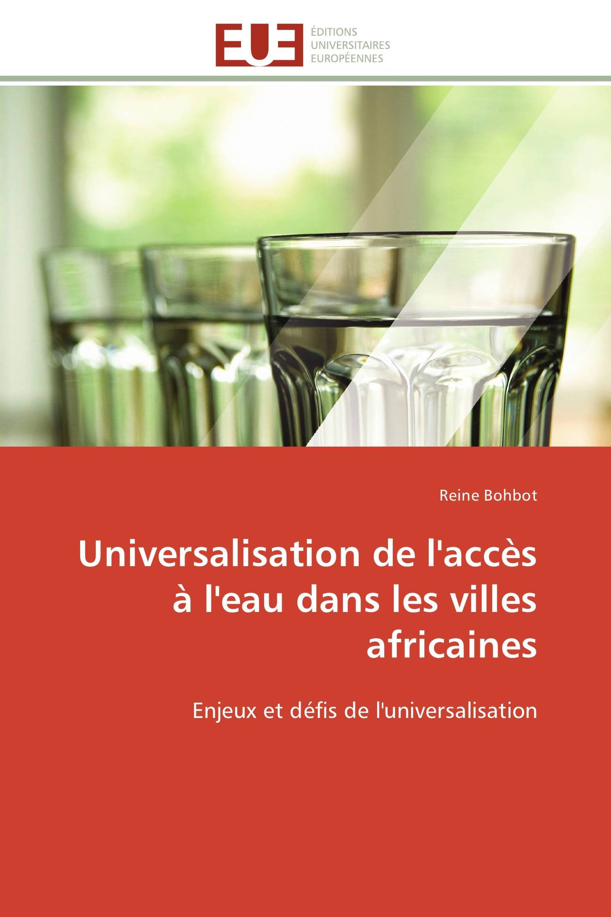 Universalisation de l'accès à l'eau dans les villes africaines