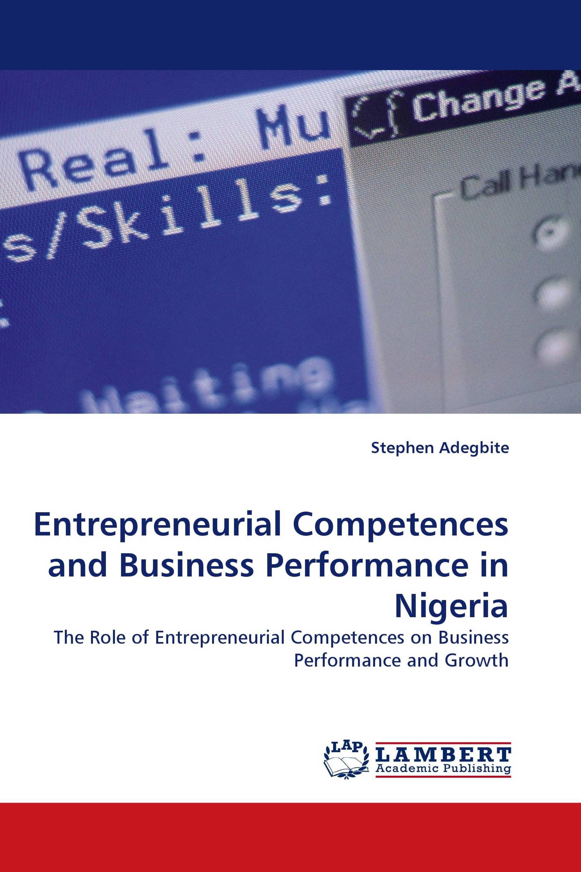 Entrepreneurial Competences and Business Performance in Nigeria