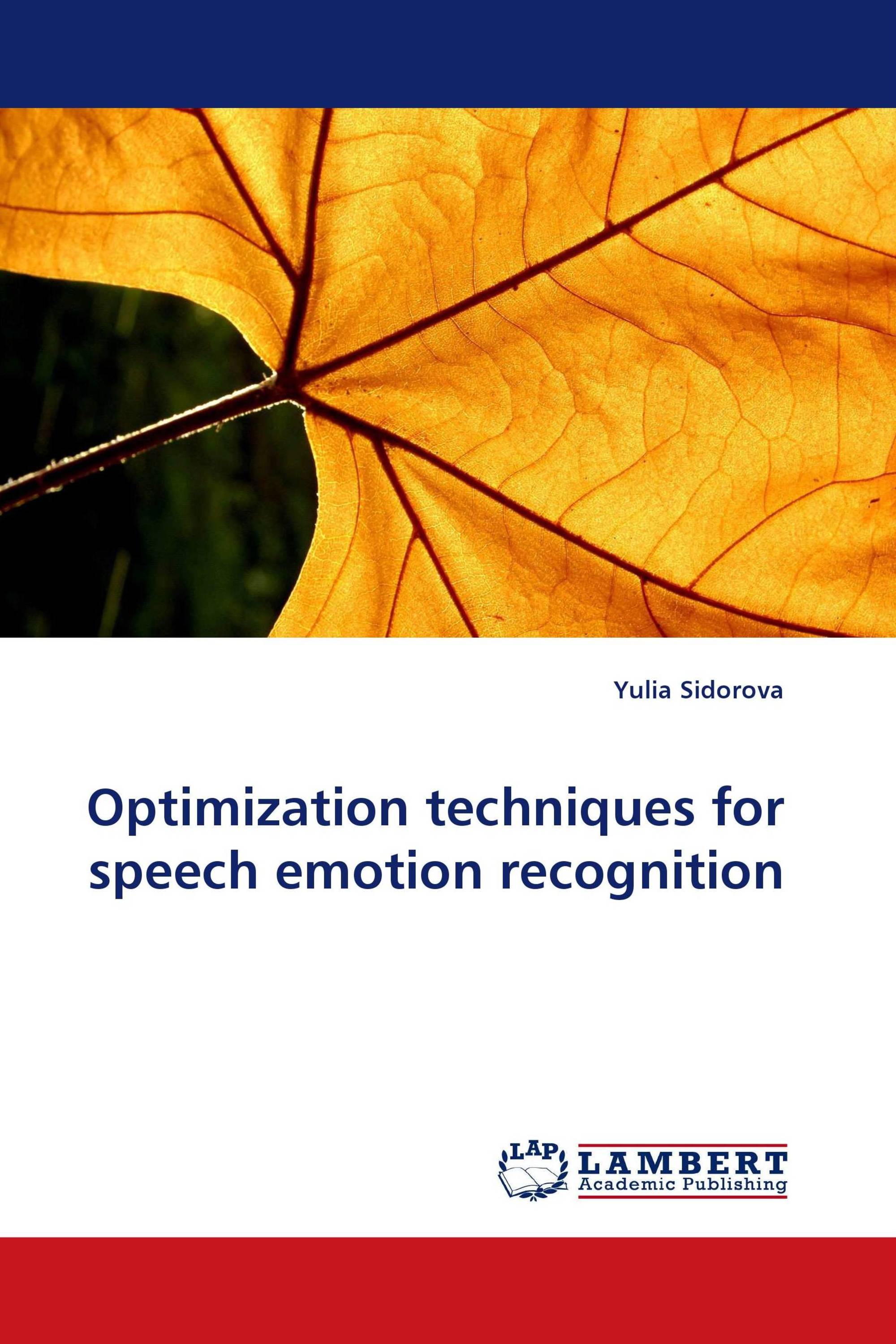 Optimization techniques for speech emotion recognition