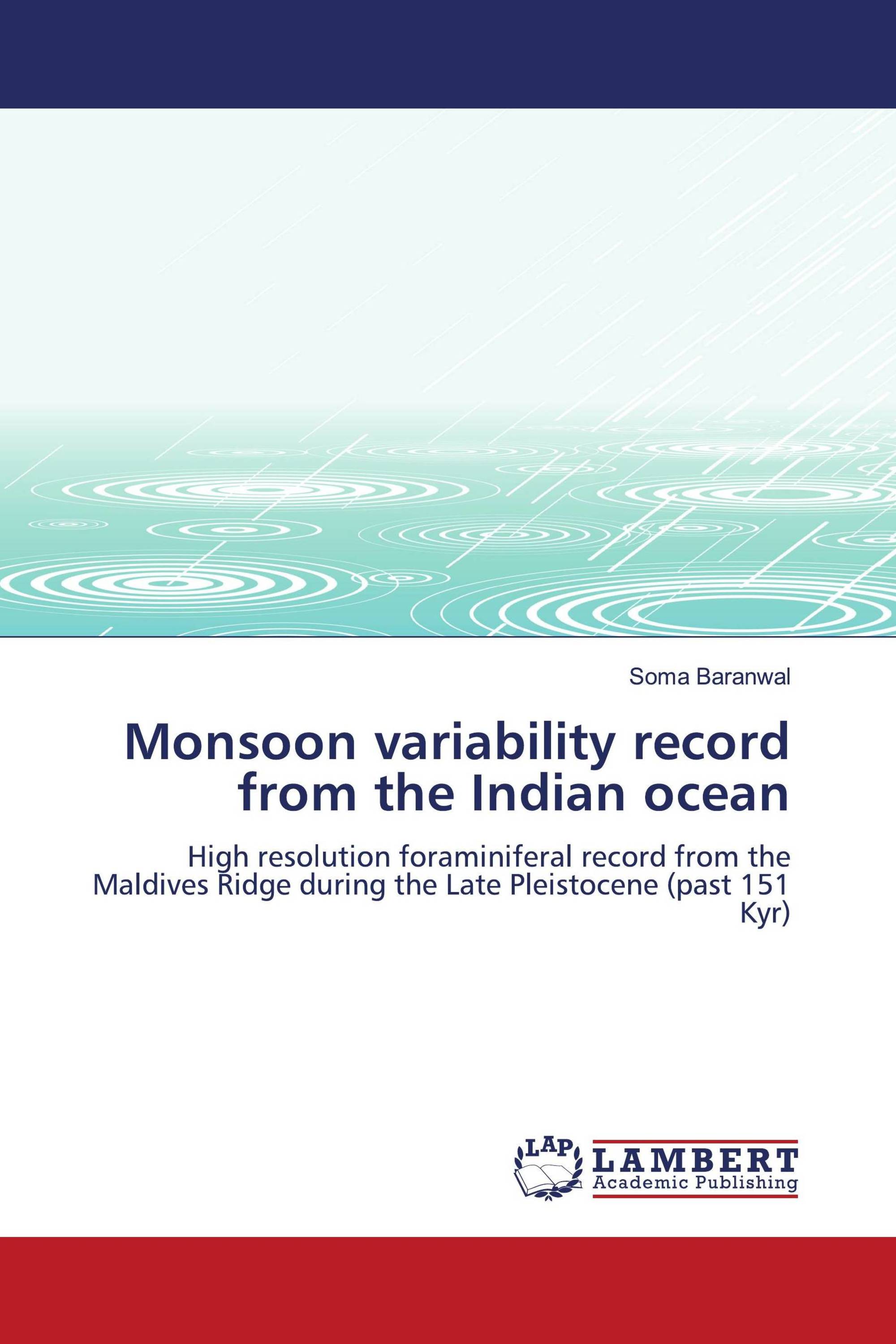 Monsoon variability record from the Indian ocean