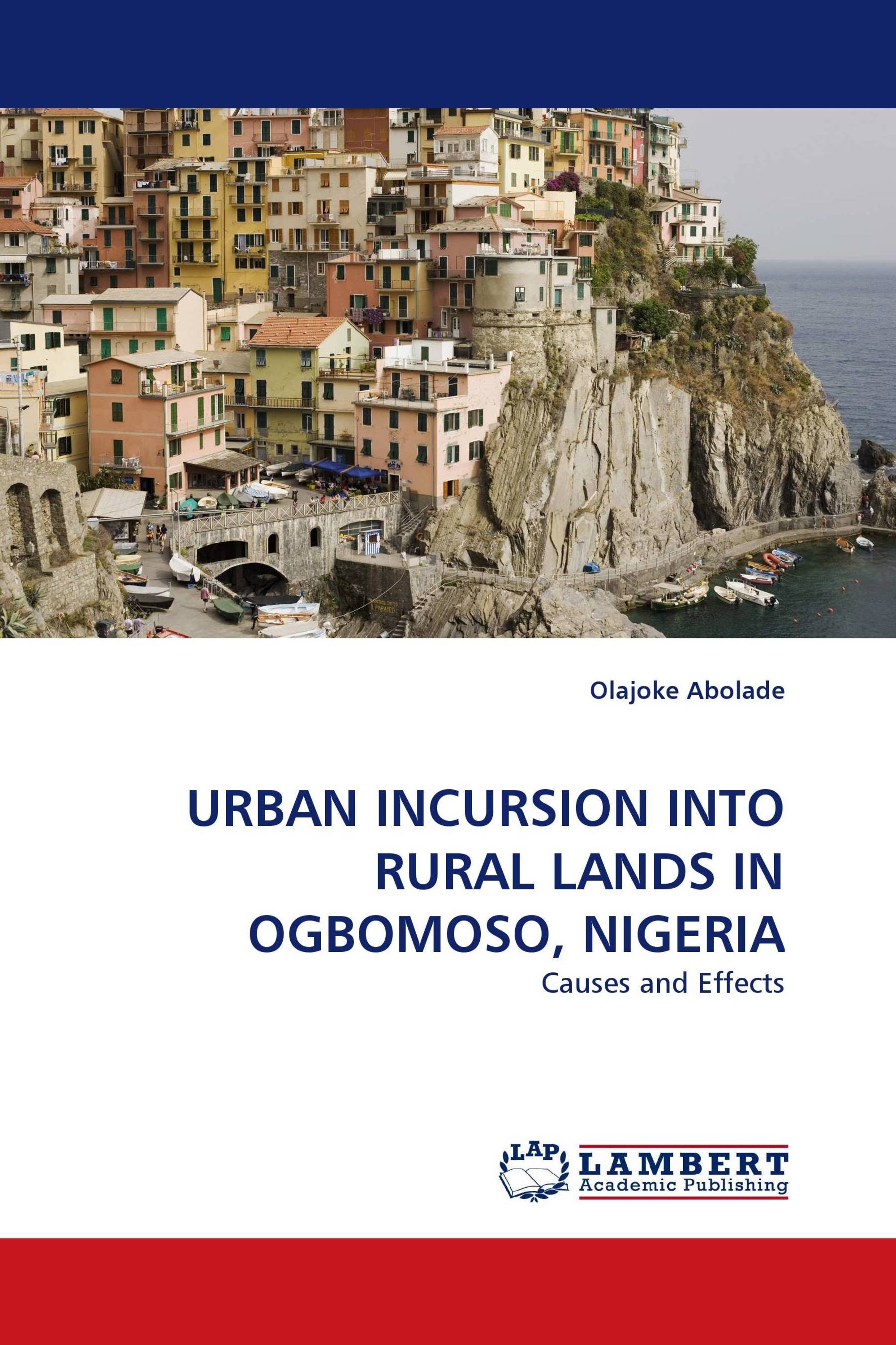 URBAN INCURSION INTO RURAL LANDS IN OGBOMOSO, NIGERIA