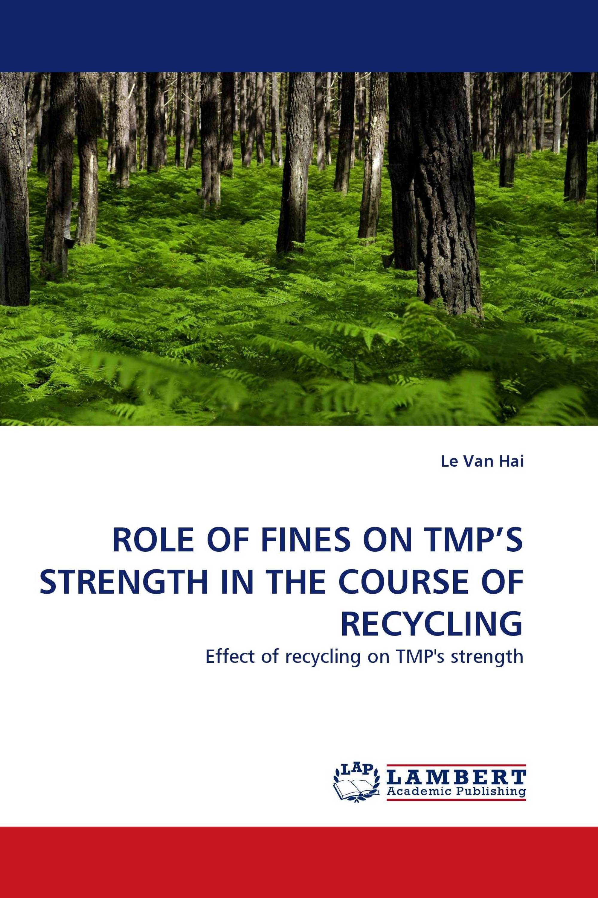 ROLE OF FINES ON TMP'S STRENGTH  IN THE COURSE OF RECYCLING