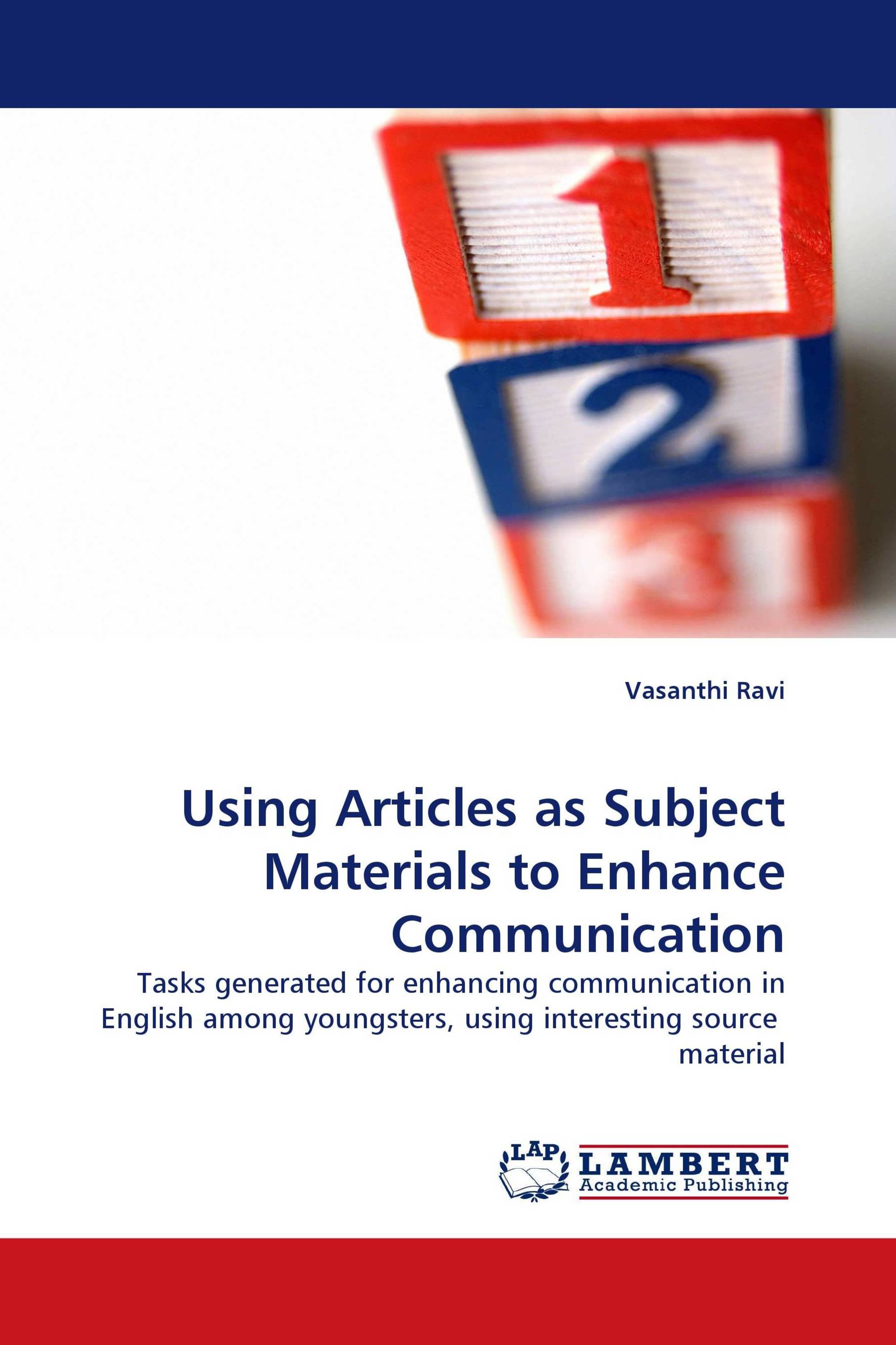 Using Articles as Subject Materials to Enhance Communication