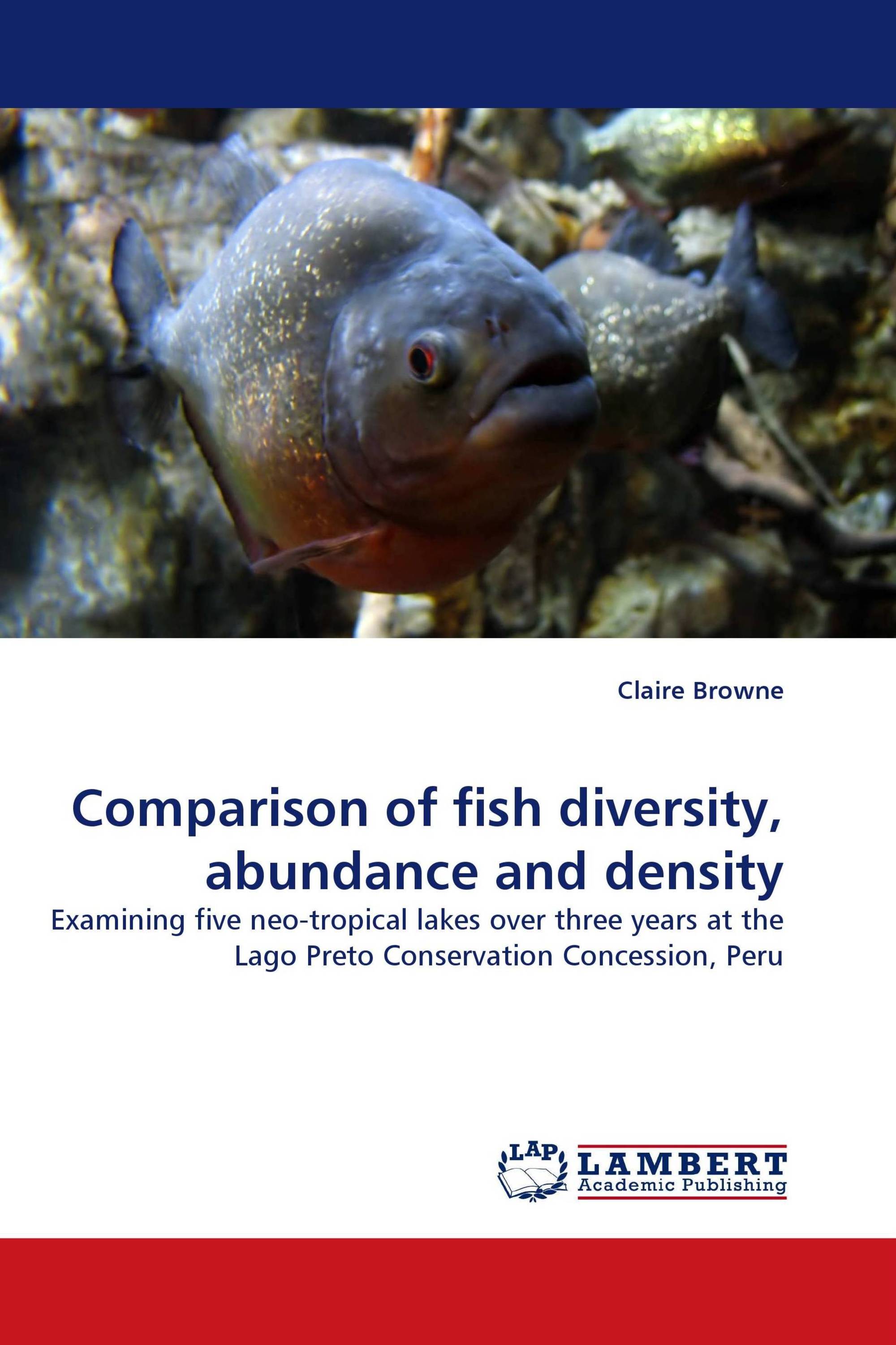 Comparison of fish diversity, abundance and density