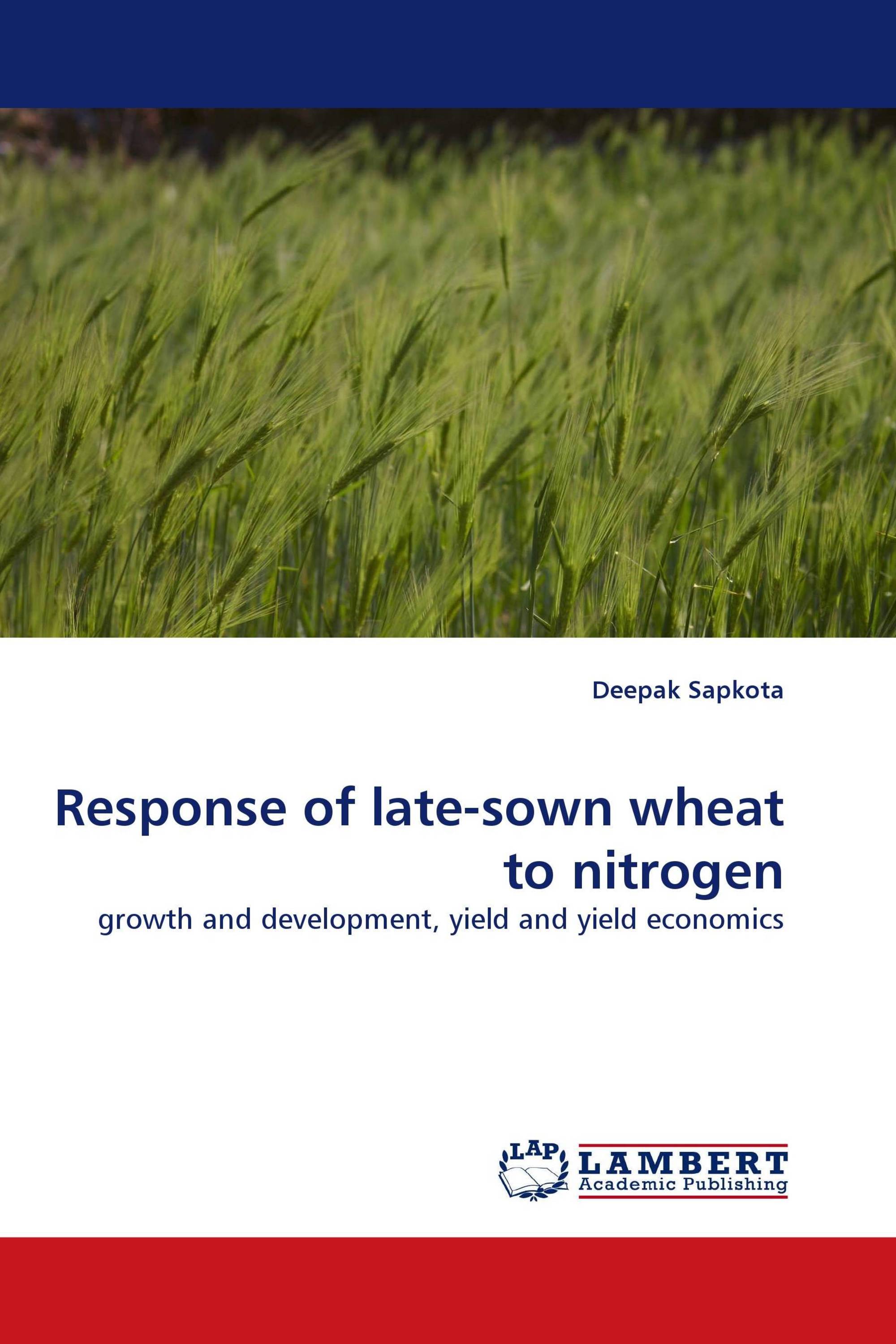 Response of late-sown wheat to nitrogen