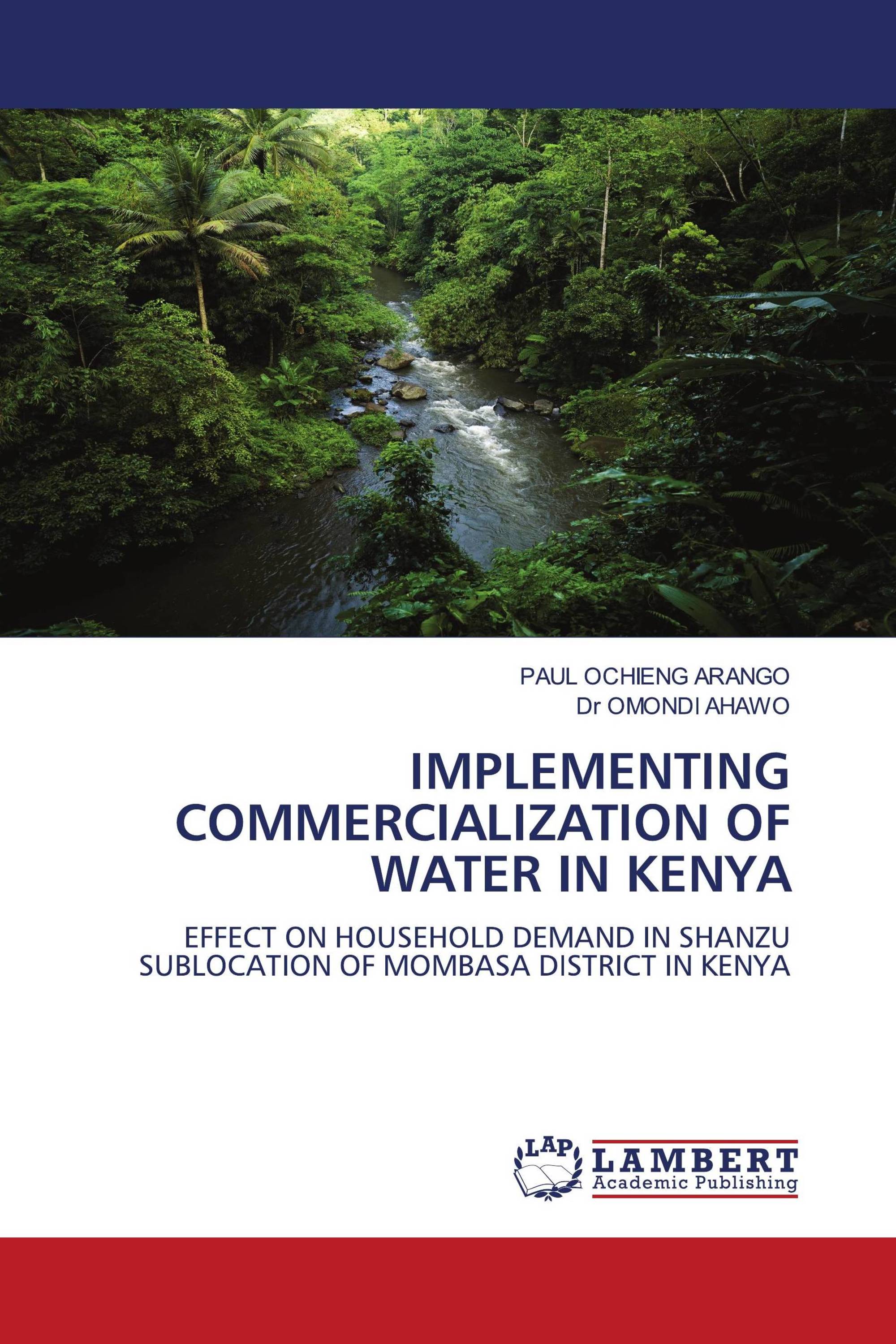 IMPLEMENTING COMMERCIALIZATION OF WATER IN KENYA