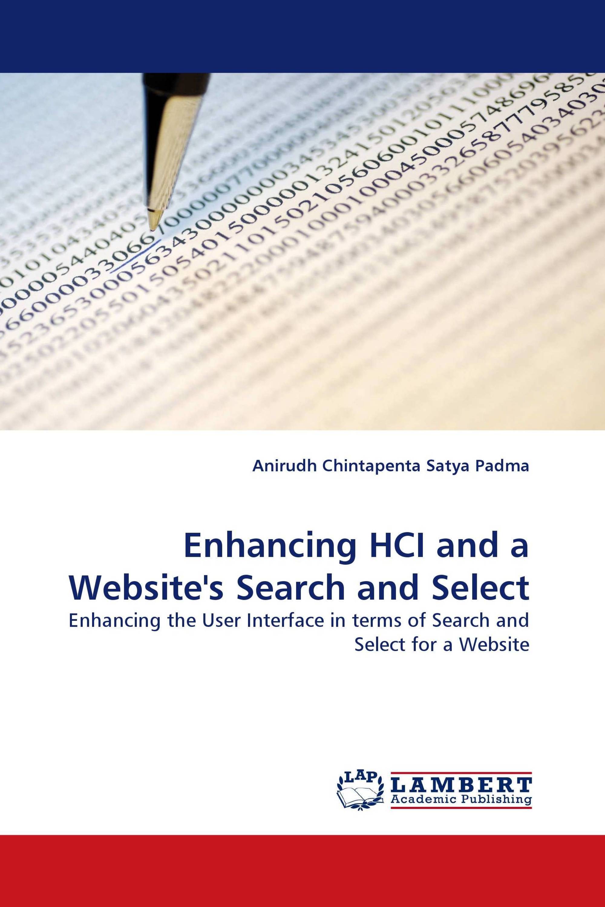 Enhancing HCI and a Website's Search and Select